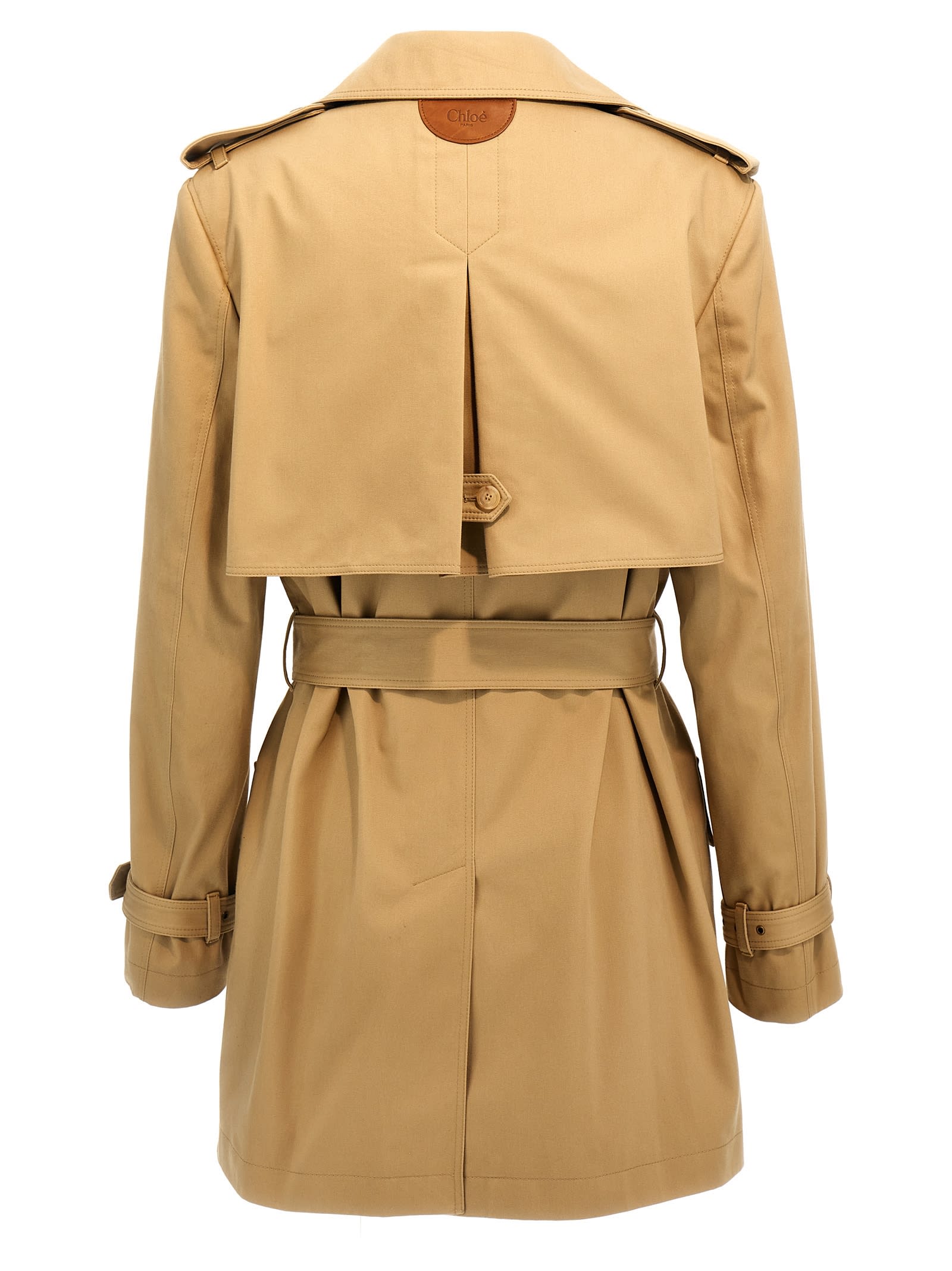 【関税&送料込】Chloe Beige Cotton Trench Coat Chloé Cotton Trench Coat | italist