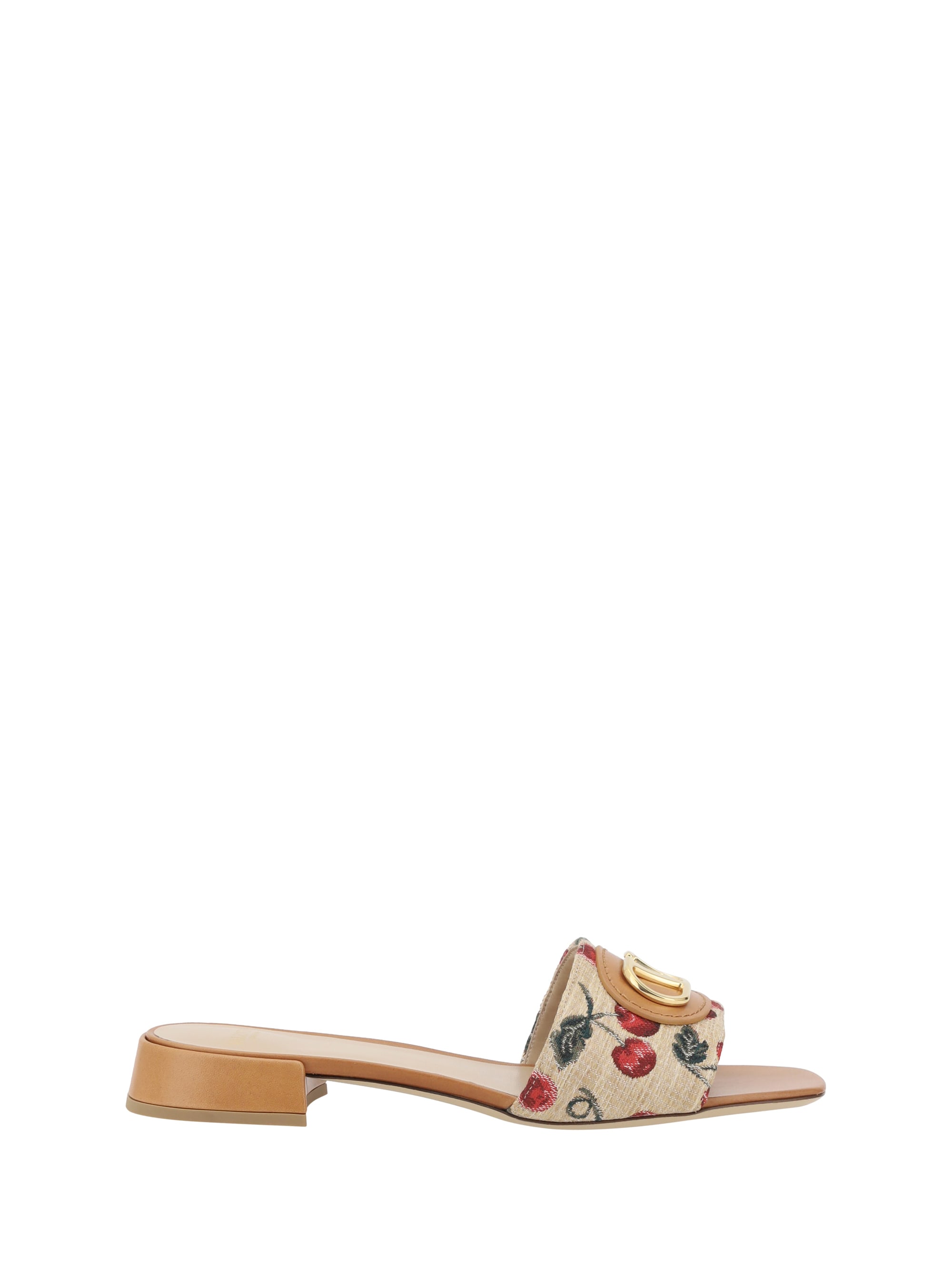 【VALENTINO GARAVANI】 Cherry jacquard fabric サンダル Valentino Garavani Cherry Jacquard Fabric Sandals | italist