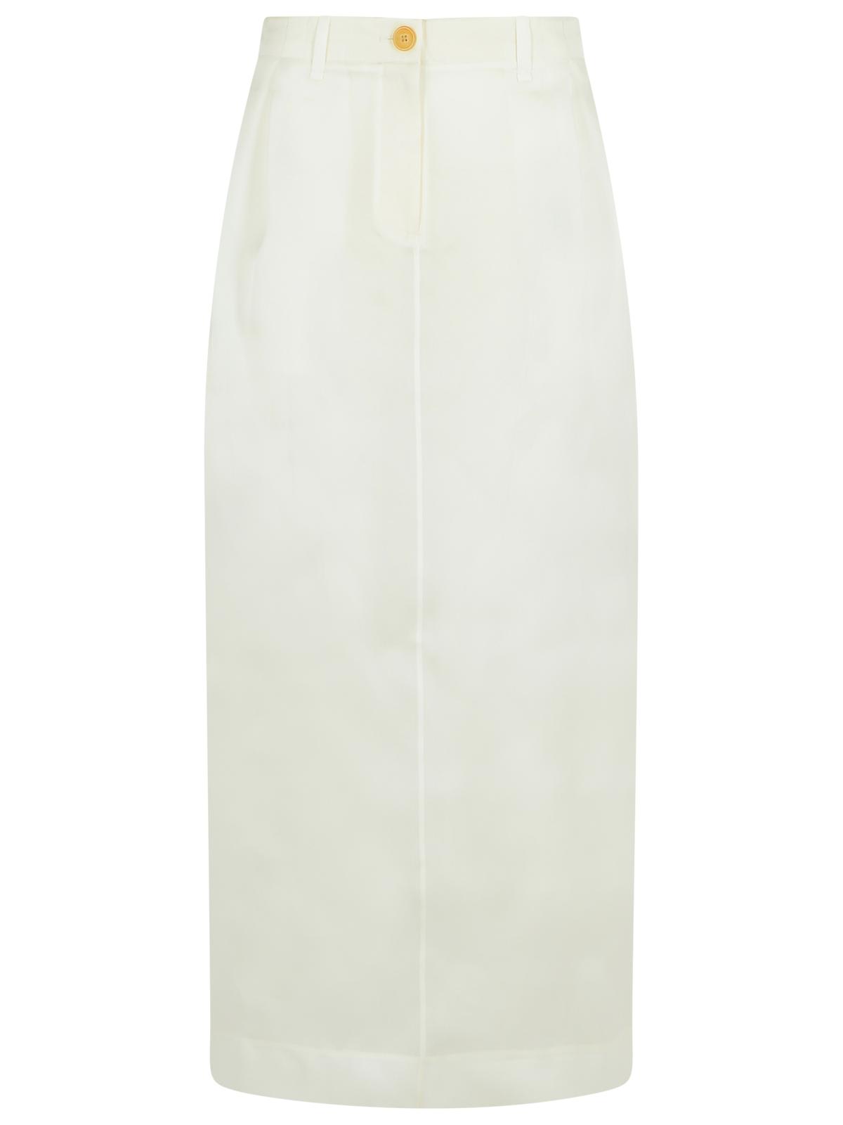【送料&関税込】Khaite lucian White Silk Skirt Khaite 'lucian' White Silk Skirt | italist