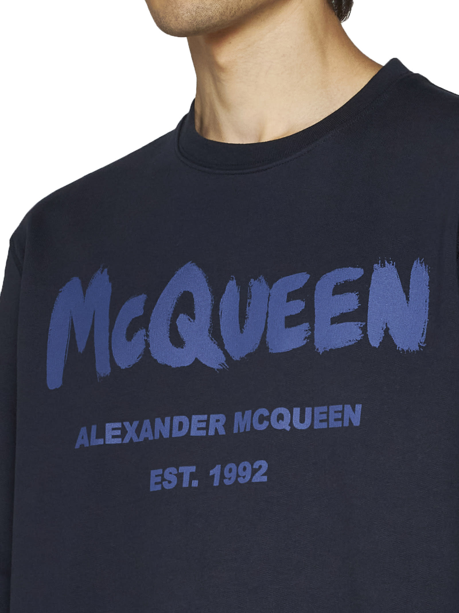 Alexander McQueen Cotton Logo Sweatshirt | italist