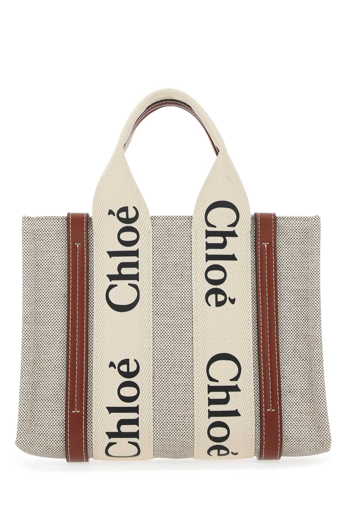 トートバッグ CHLOE MULTICOLOR FABRIC SMALL WOODY SHOPPING BAG Chloé Multicolor Fabric Small Woody Shopping Bag | italist