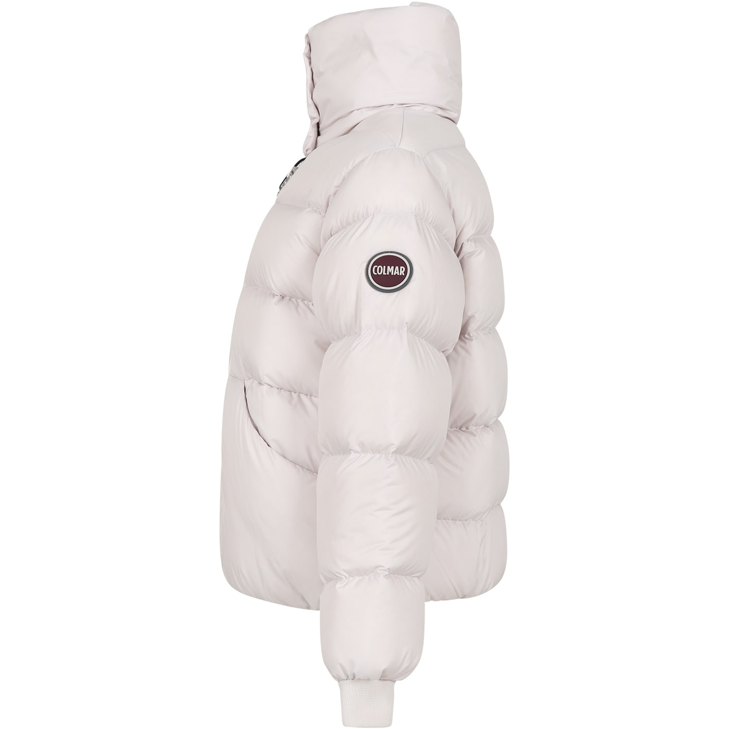 Colmar Ivory Down Jacket For Girl With Logo | italist