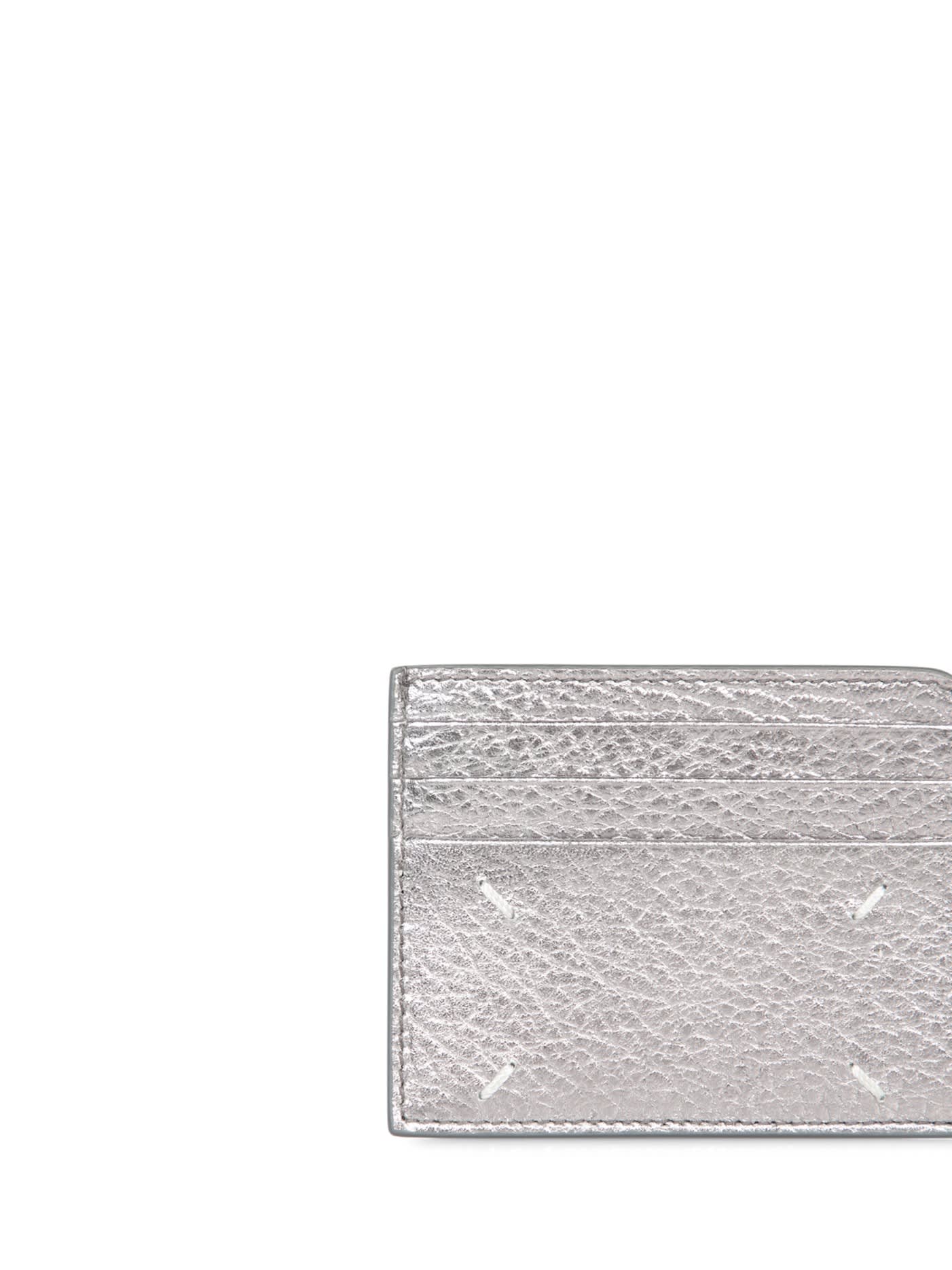 【Maison Margiela】Silver Slim Gap Card Holder Maison Margiela Silver Slim Gap Card Holder | italist