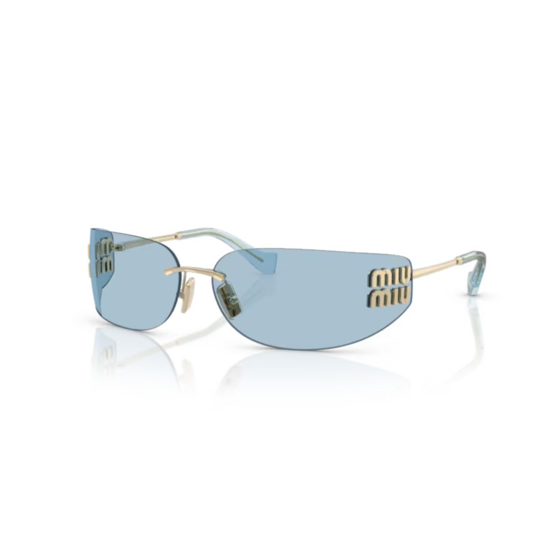 サングラス MiuMiu FW25 Miu Miu - A51S SOLE - ZVN10P (A51S SOLE ZVN10P) MU A51S Miu Miu Sunglasses ZVN10P Pale Gold - eye-oo.com
