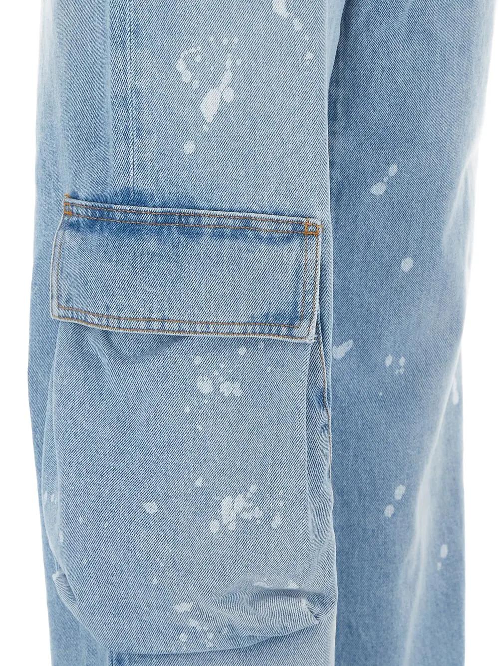 デニム・ジーパン OFF-WHITE TOYBOX JEANS WITH PATENT LEATHER EFFECT POCKET Off-White Jeans Toybox | italist