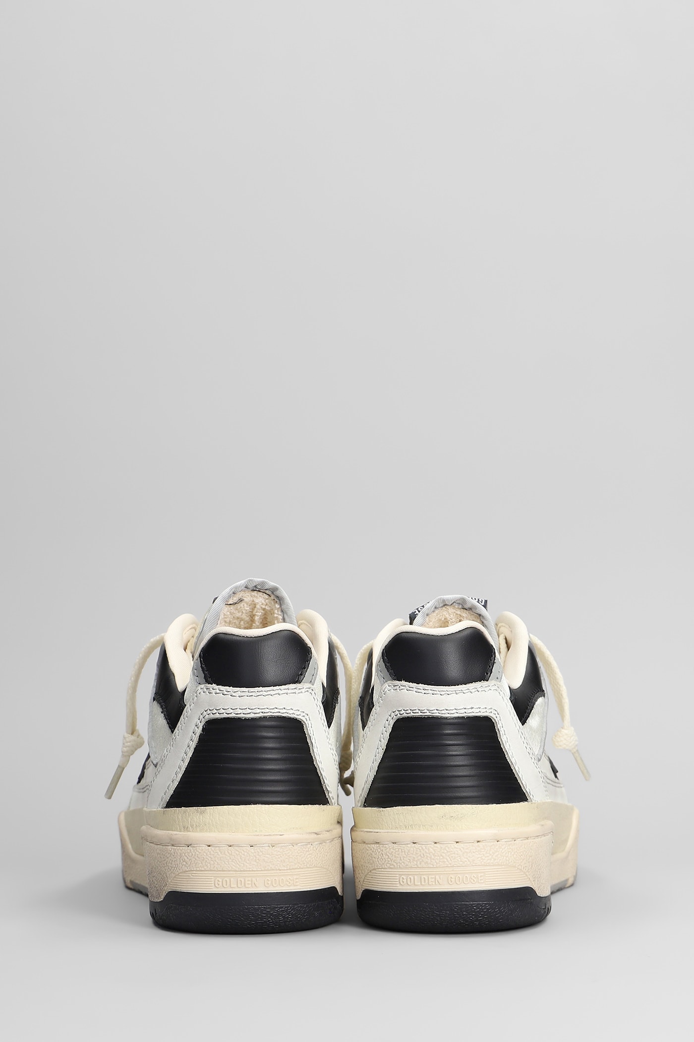 Golden Goose Forty 2 Sneakers In White Leather And Fabric