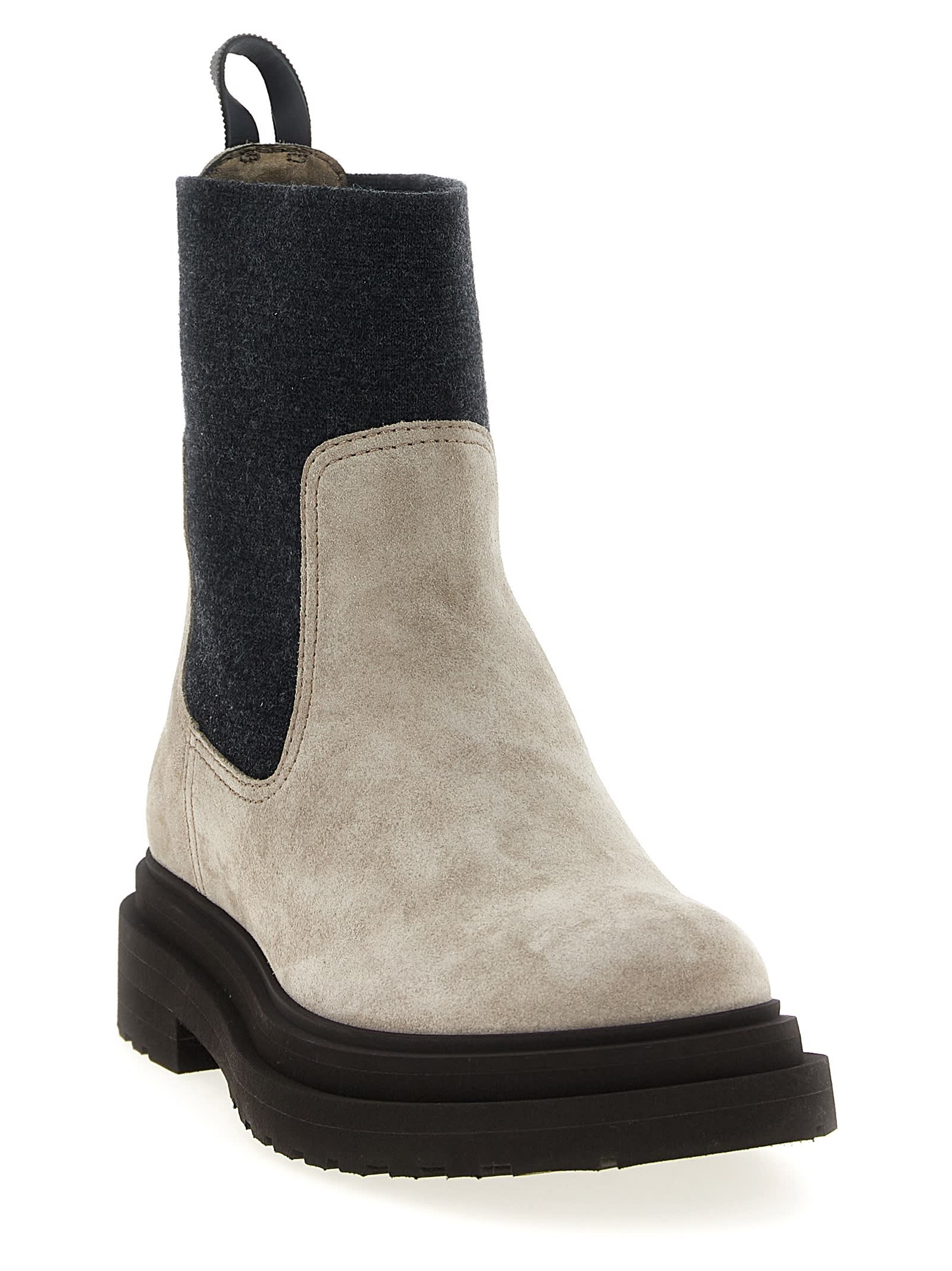 ショートブーツ・ブーティ BRUNELLO CUCINELLI Precious Loop Detail ankle boots Brunello Cucinelli Precious Loop Detail Ankle Boots