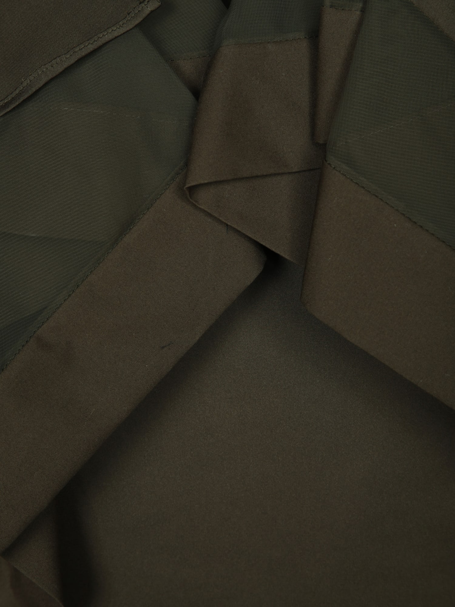 【送料&関税込】Sacai Khaki Satin Long Dress Sacai Khaki Satin Long Dress | italist