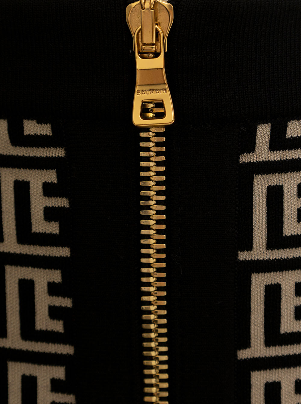 Balmain Monogram Wool Pencil Skirt With Zip | italist