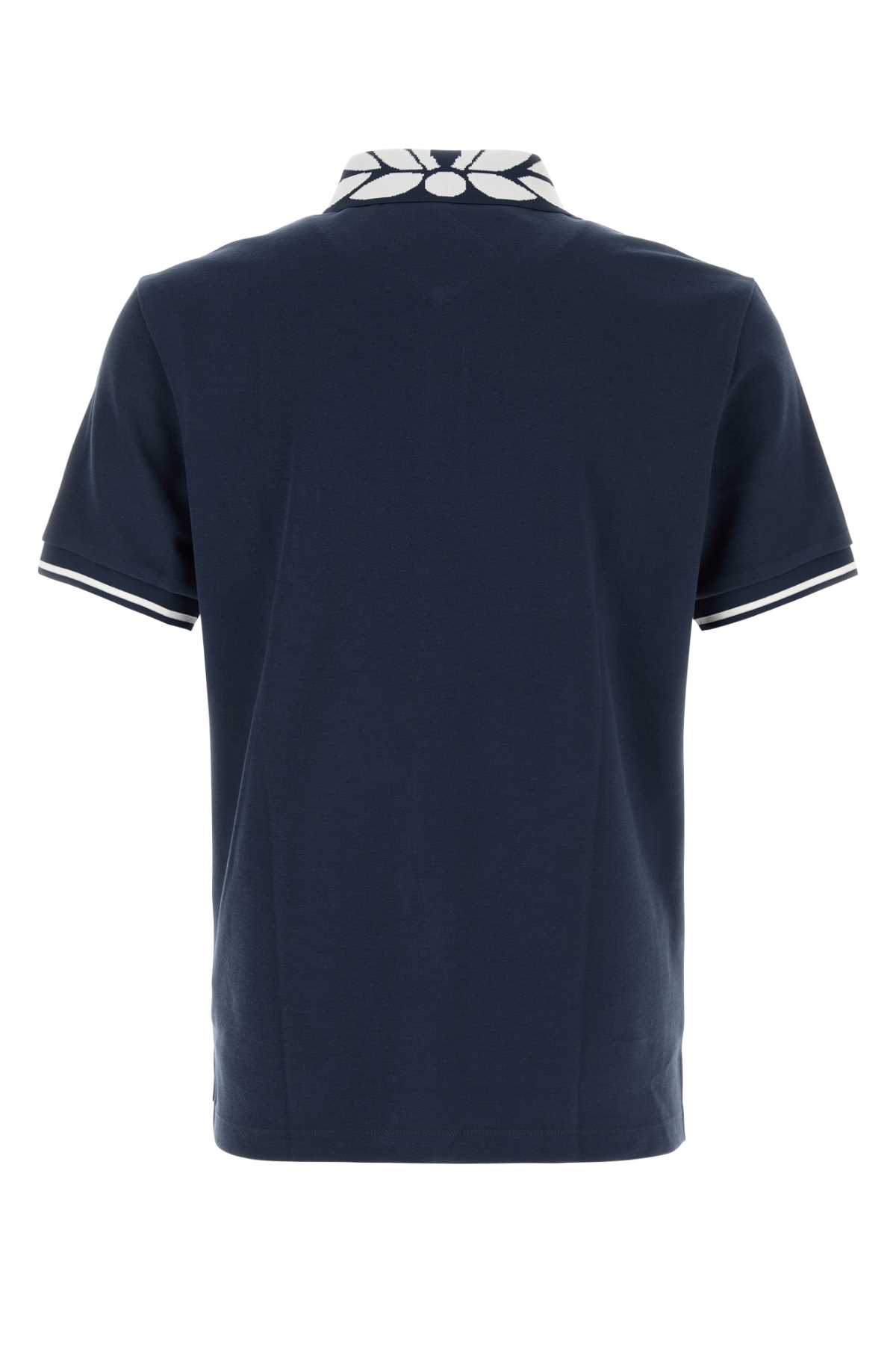 Tシャツ・カットソー MCM Navy blue stretch piquet polo shirt (MHTFSMM17 VD) Navy blue stretch piquet polo shirt – G&B