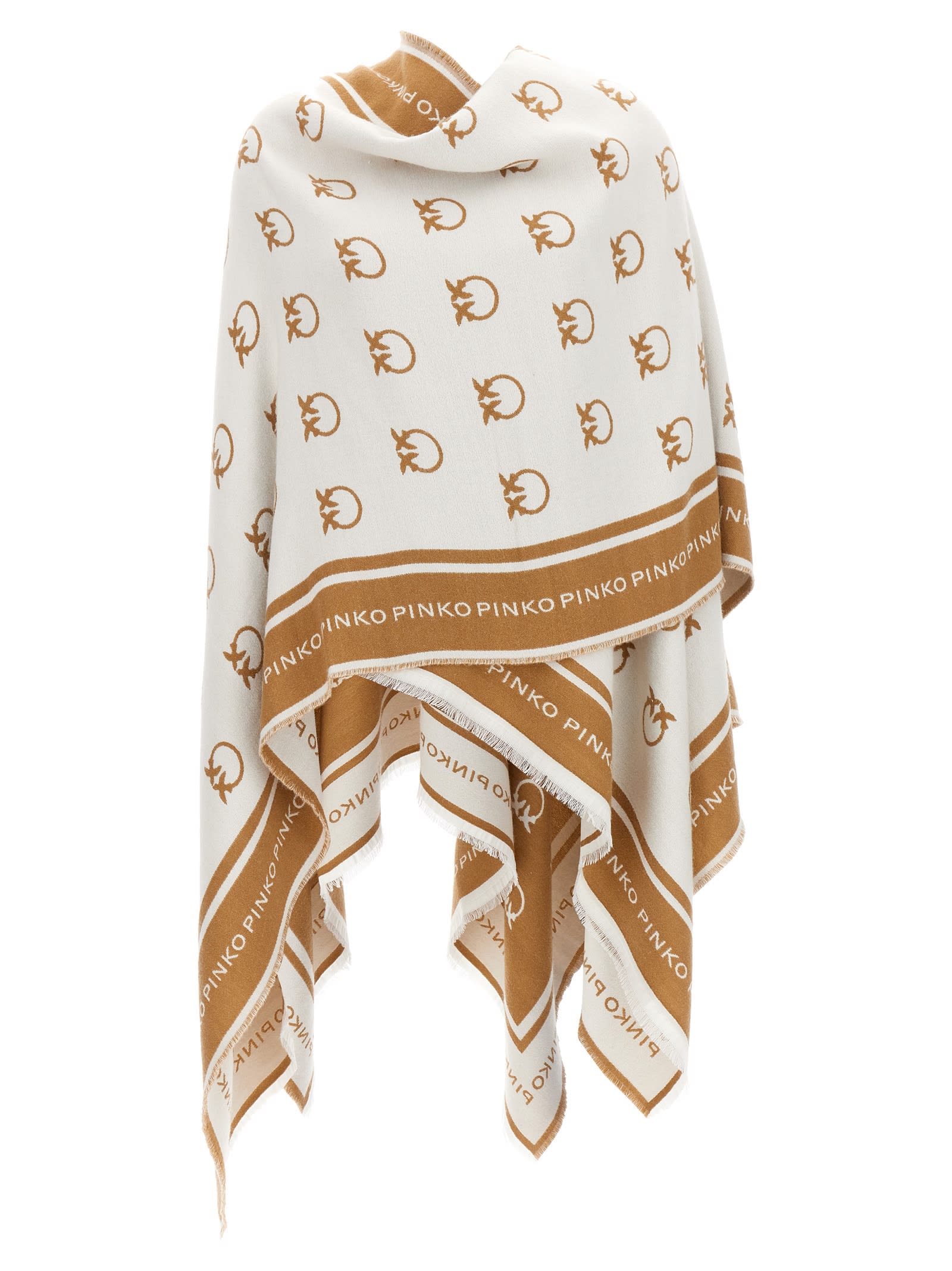 Matrice monogram-pattern scarf, PINKO