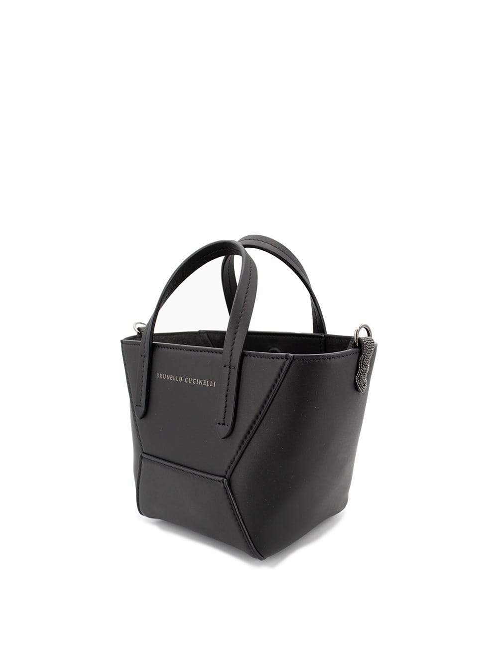 Brunello Cucinelli Black Leather Crossbody Bag | italist