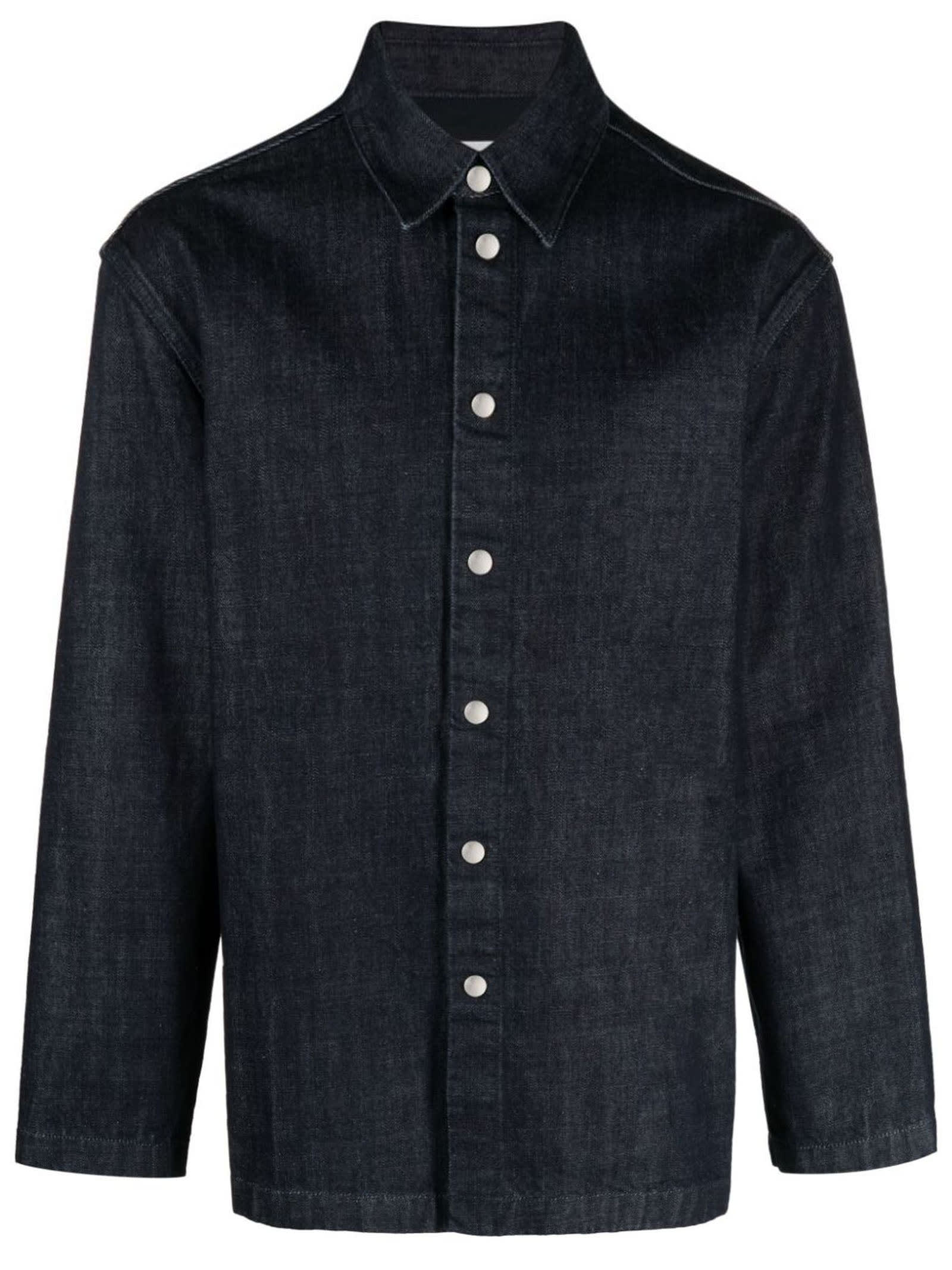 Jil Sander Midnight Blue Cotton Denim Shirt | italist