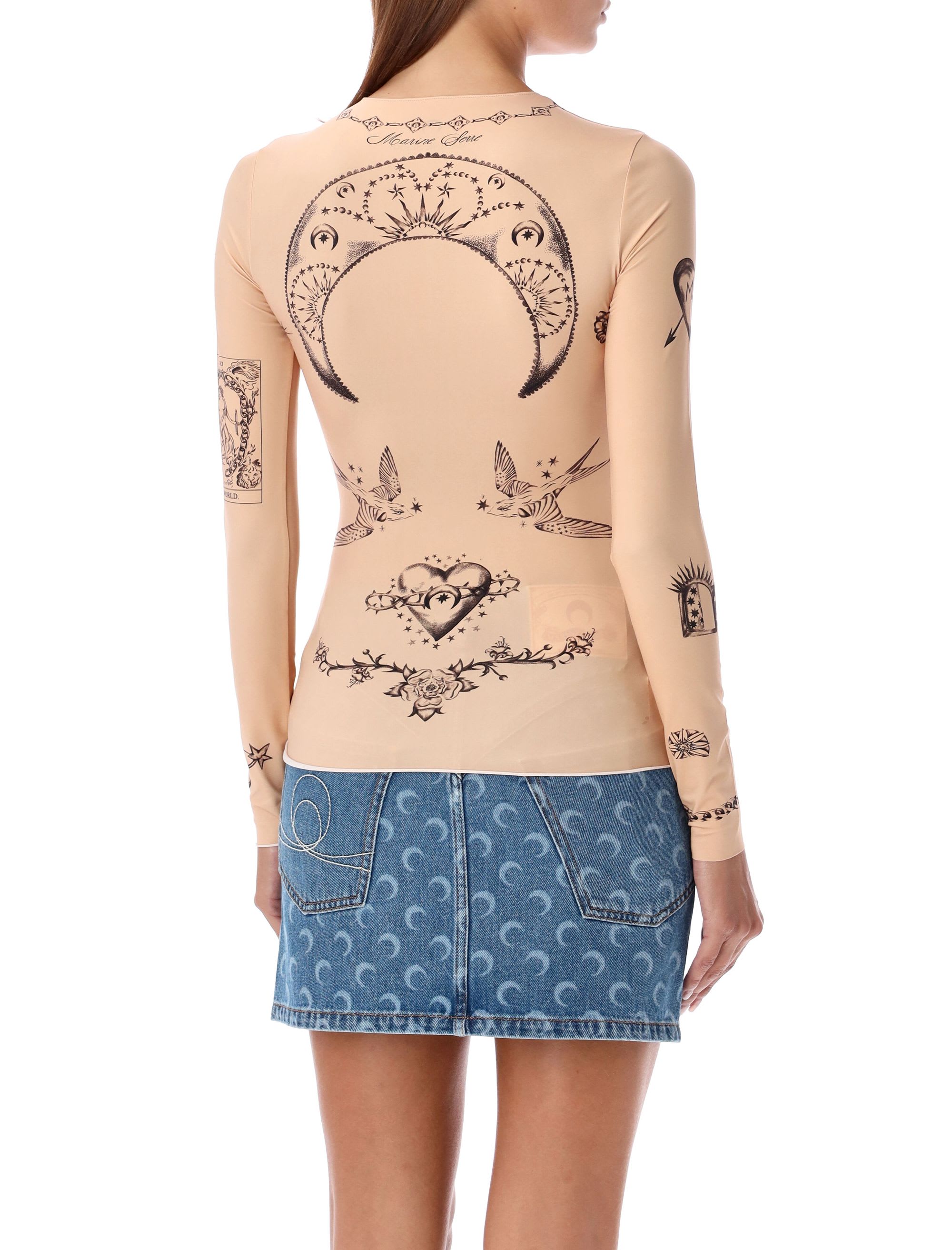 超格安価格 Marine Serre Tattoo Top | italist トップス