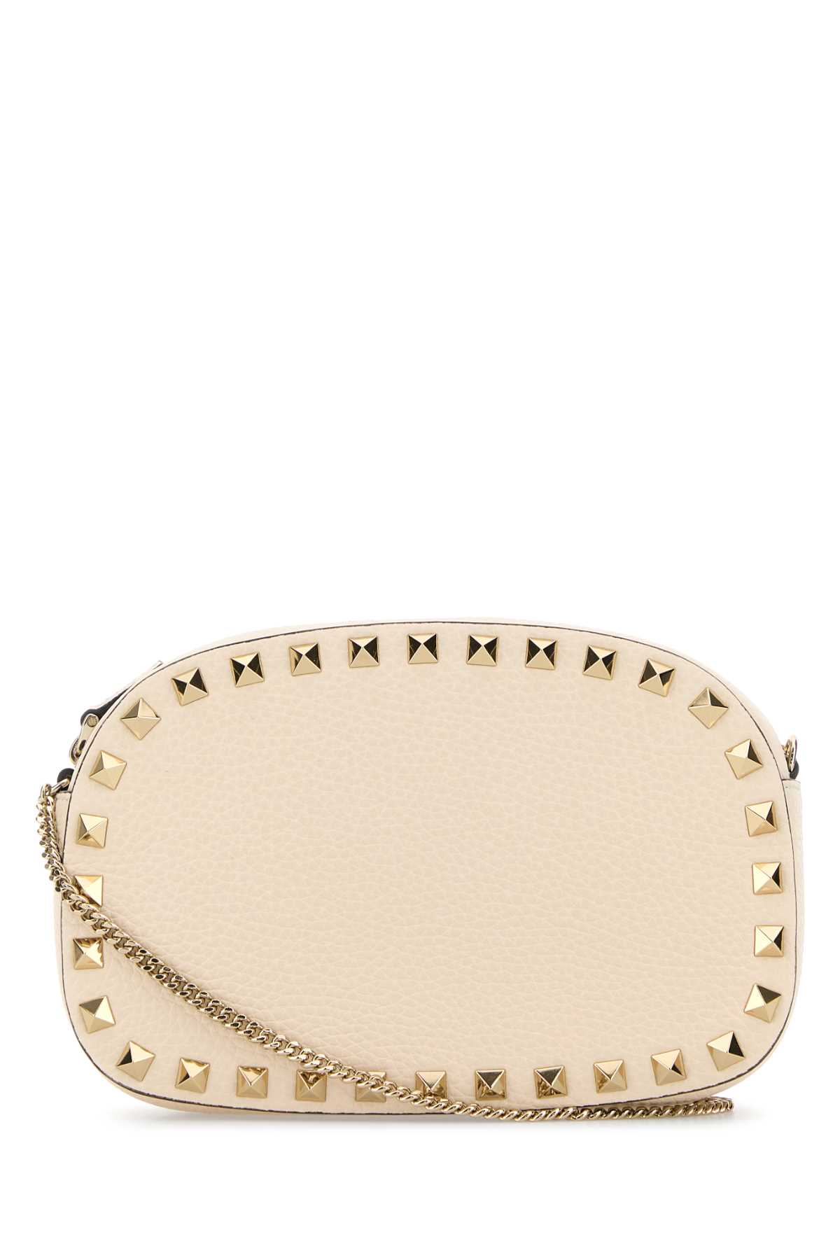 【関税&送料込】Valentino Garavani Ivory Leather Rockstud Ha Valentino Garavani Ivory Leather Rockstud Crossbody Bag