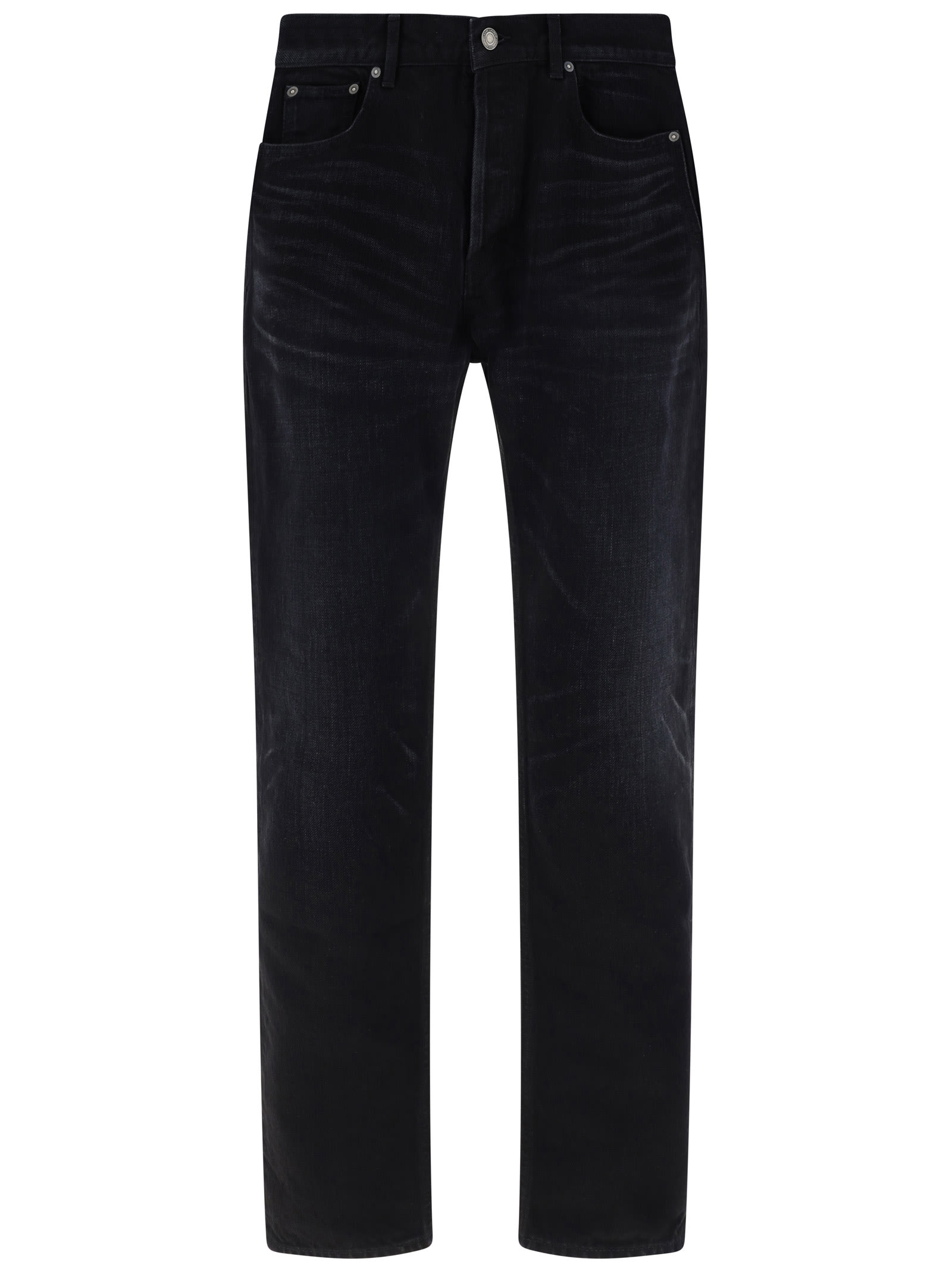 【関税・送料込み】SAINT LAURENT JEANS BLACK COTTON JEANS Saint Laurent Cotton Denim Jeans | italist