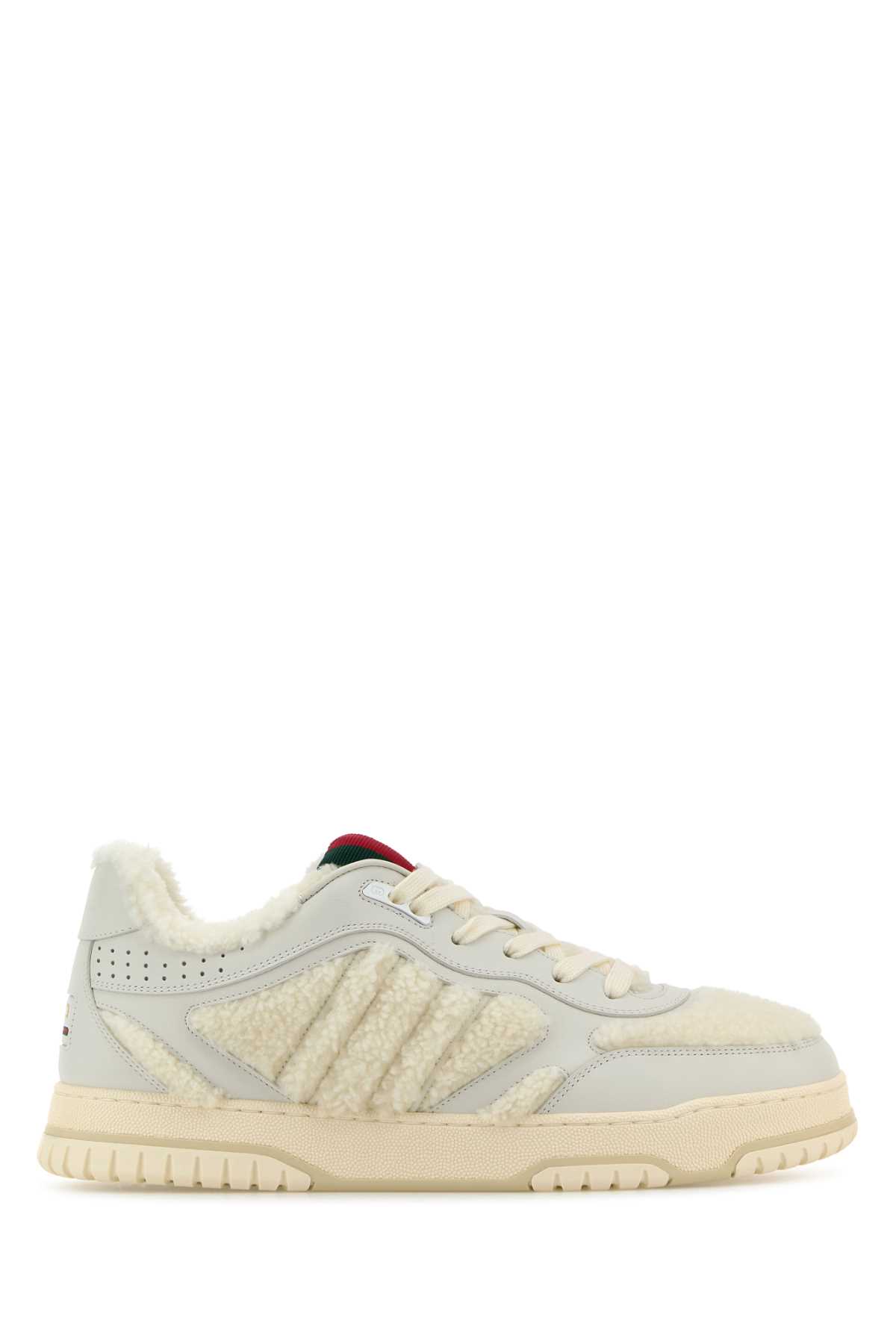 スニーカー GUCCI WHITE LEATHER AND TEDDY RE-WEB SNEAKERS Gucci Re-Web WMNS White Leather / White - Jun 2024
