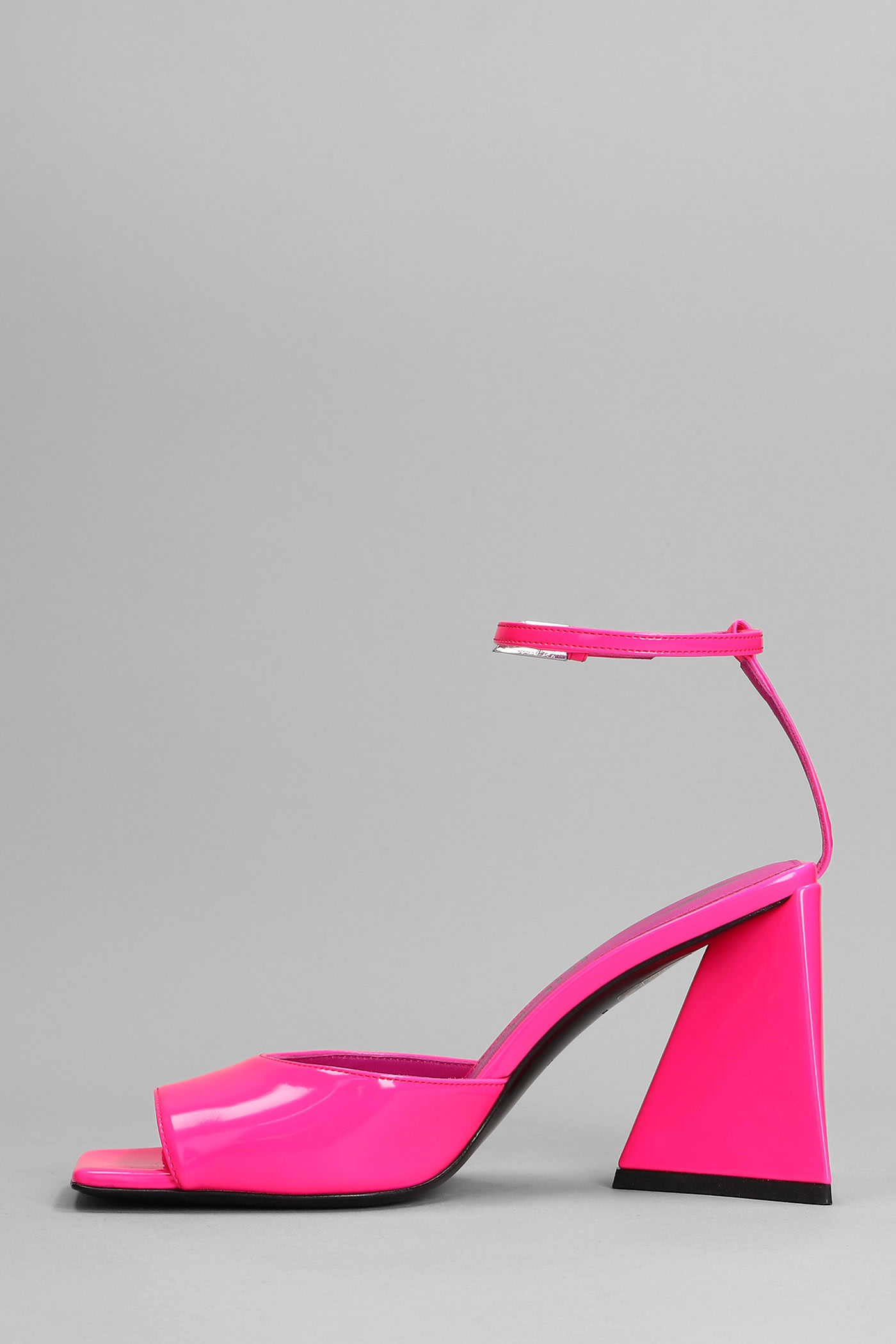 The Attico Fluo Pink Leather Piper Sandals | italist, ALWAYS