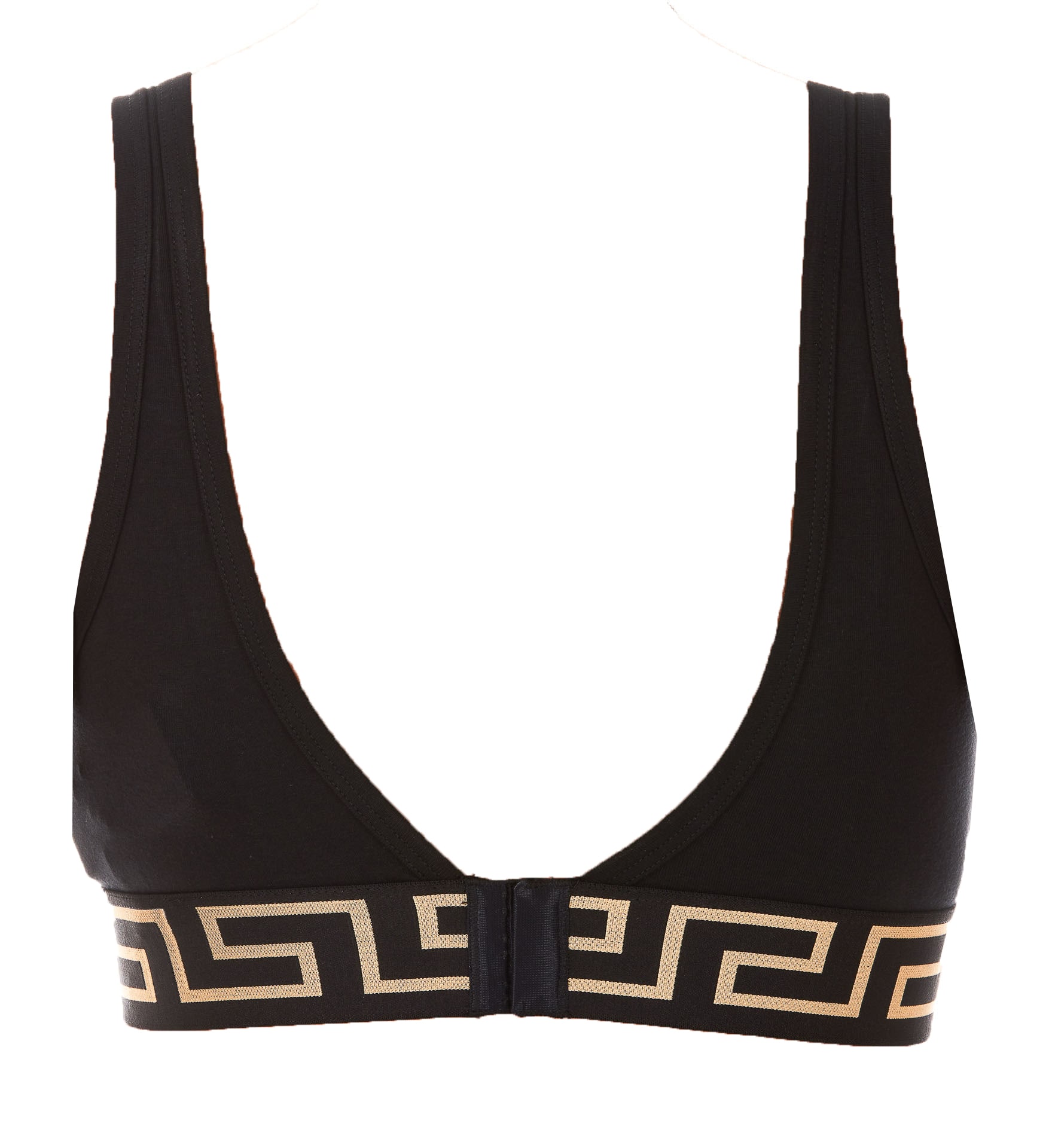 Versace Medusa Leather Bralette Top