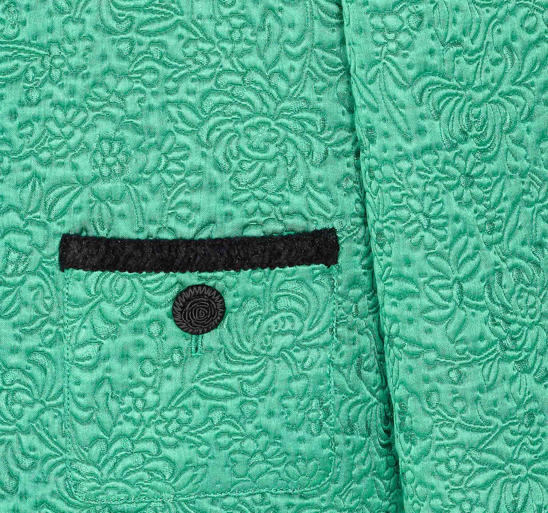 ジャケット Valentino Garavani MATELASSE FLOREAL APRES L'HIVER JACKET Apres L'hiver Floral Matelassé Jacket for Woman in Green
