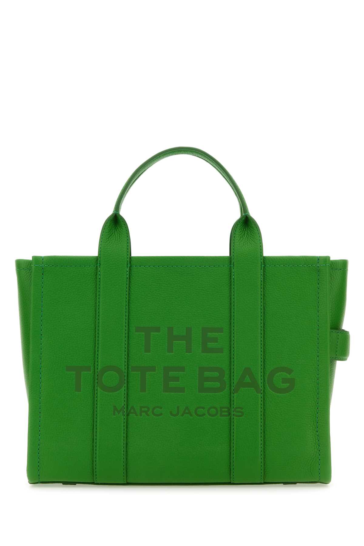 Marc Jacobs Green Leather Medium The Tote Bag Handbag