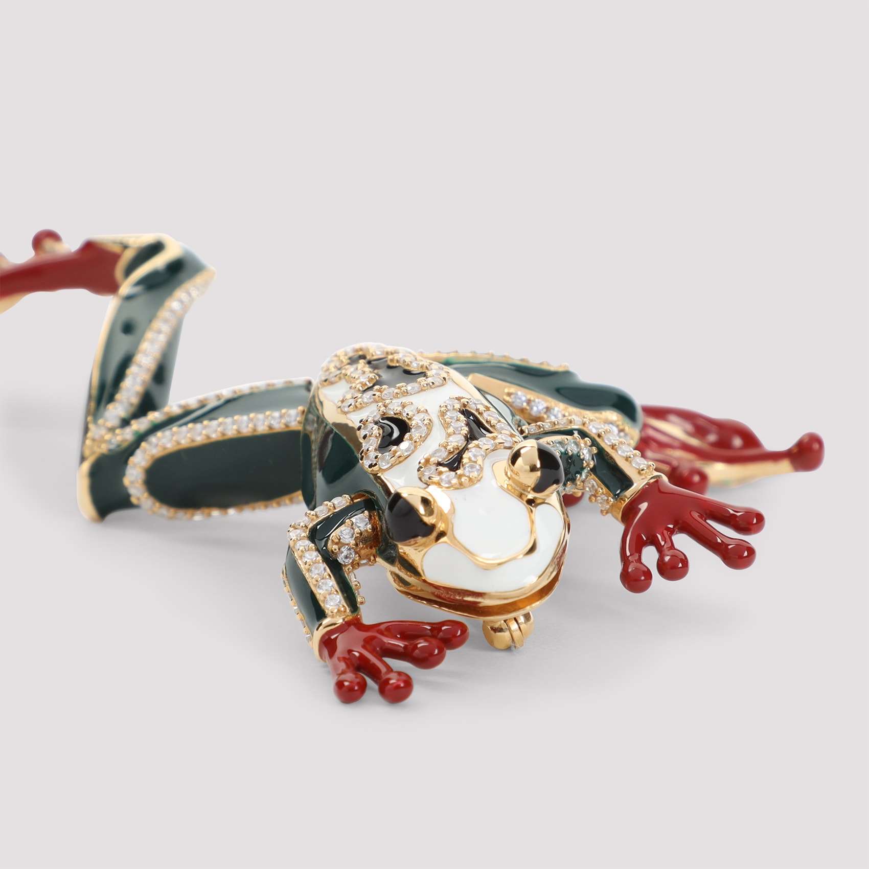 Bottega Veneta Frog Silver Brooch | italist