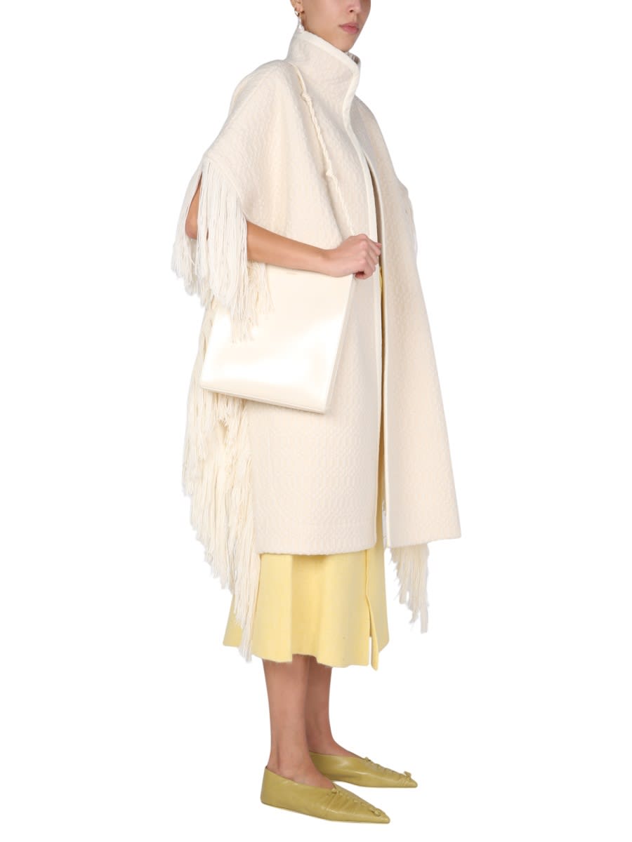 コート Jil Sander FW21 JACQUARD CAPE (JSWT752305_WTY20098A111) Jil Sander Jacquard Cape | italist