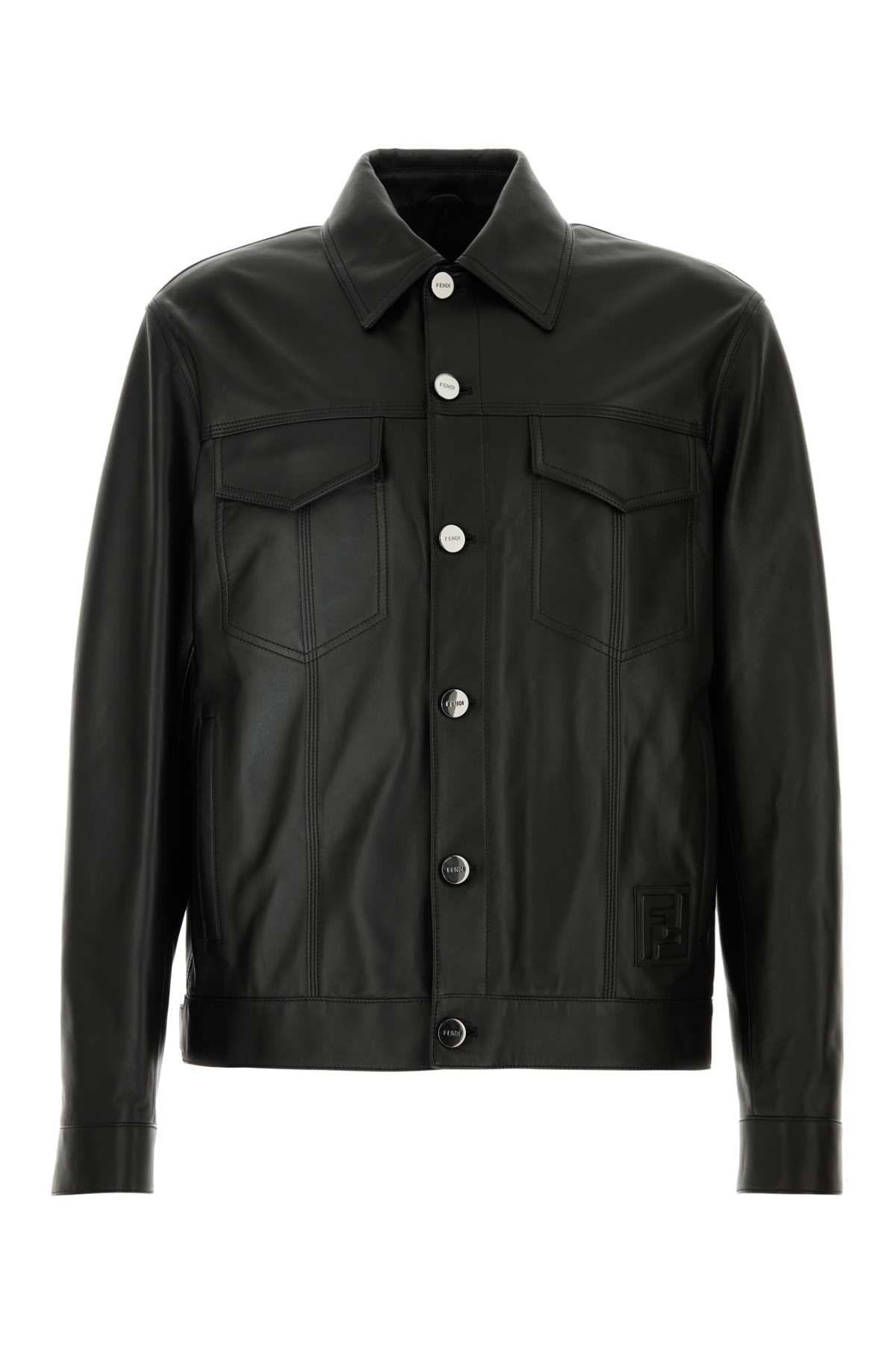 【関税＆送料込み】Fendi Leather Jackets Fendi Black Leather Jacket | italist