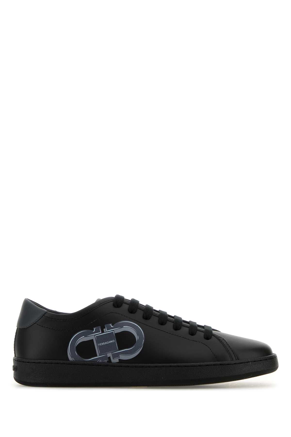 スニーカー SALVATORE FERRAGAMO Black Leather Brandy 1 Sneakers Ferragamo Black Leather Brandy 1 Sneakers | italist, ALWAYS