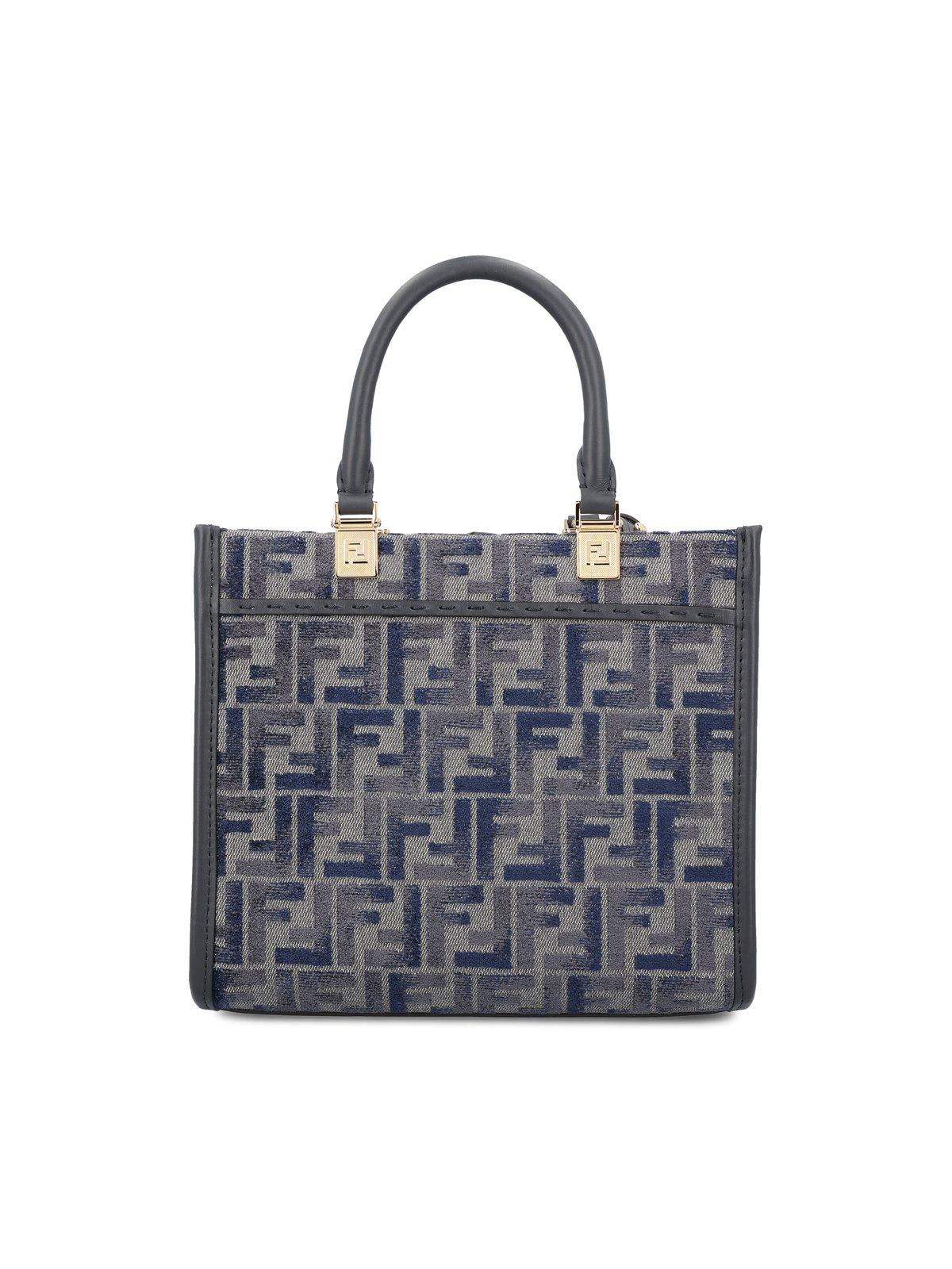 ●FENDI● Small Fendi Sunshine Tote Bag Cappuccino 8BH394ASU Fendi Sunshine Small Cotton Beige | Fendi