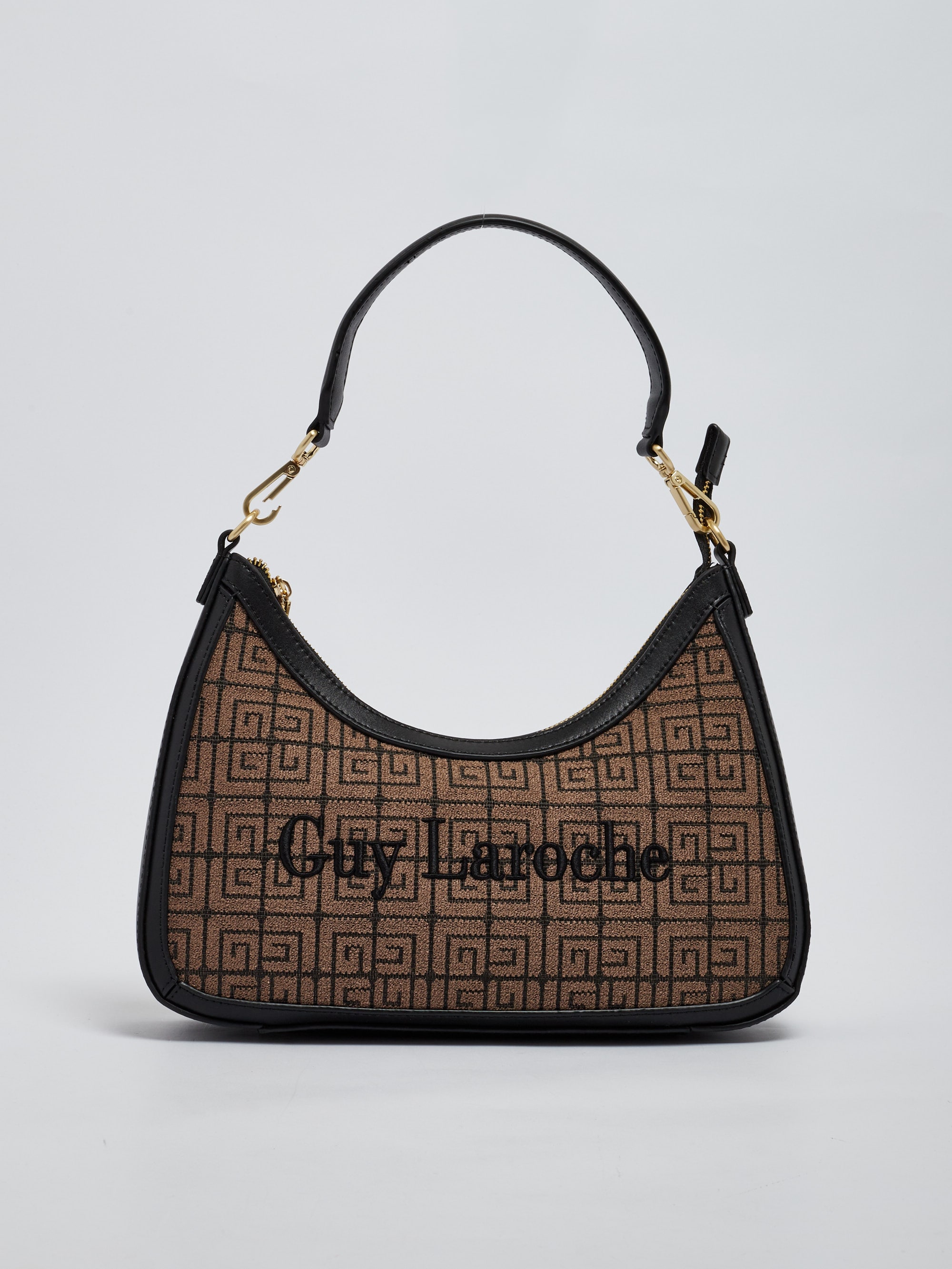 Guy Laroche Fabric Shoulder Bag in Brown