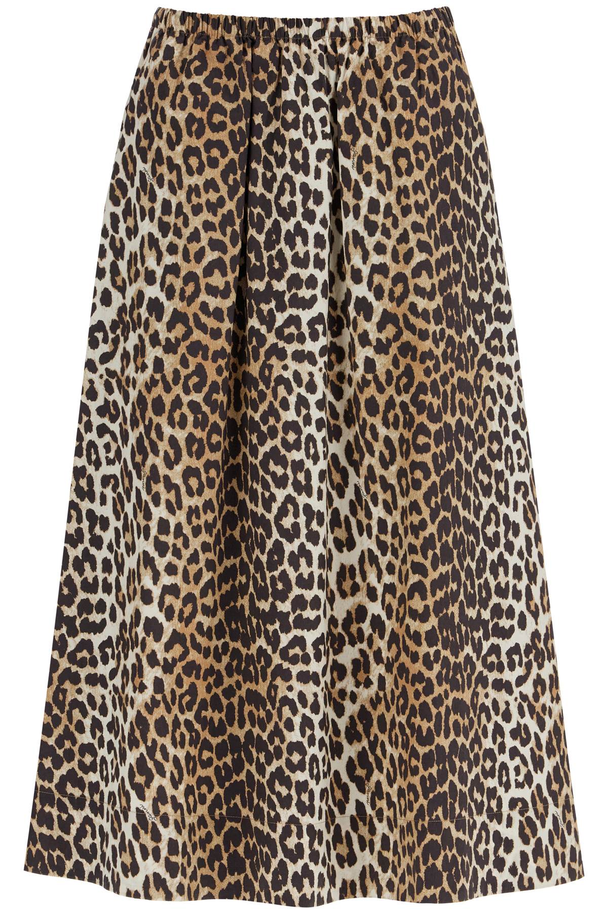 【関税＆送料込み】Ganni Leopard Print Maxi Skirt Leopard Leopard Printed Elasticated Maxi Skirt | GANNI US