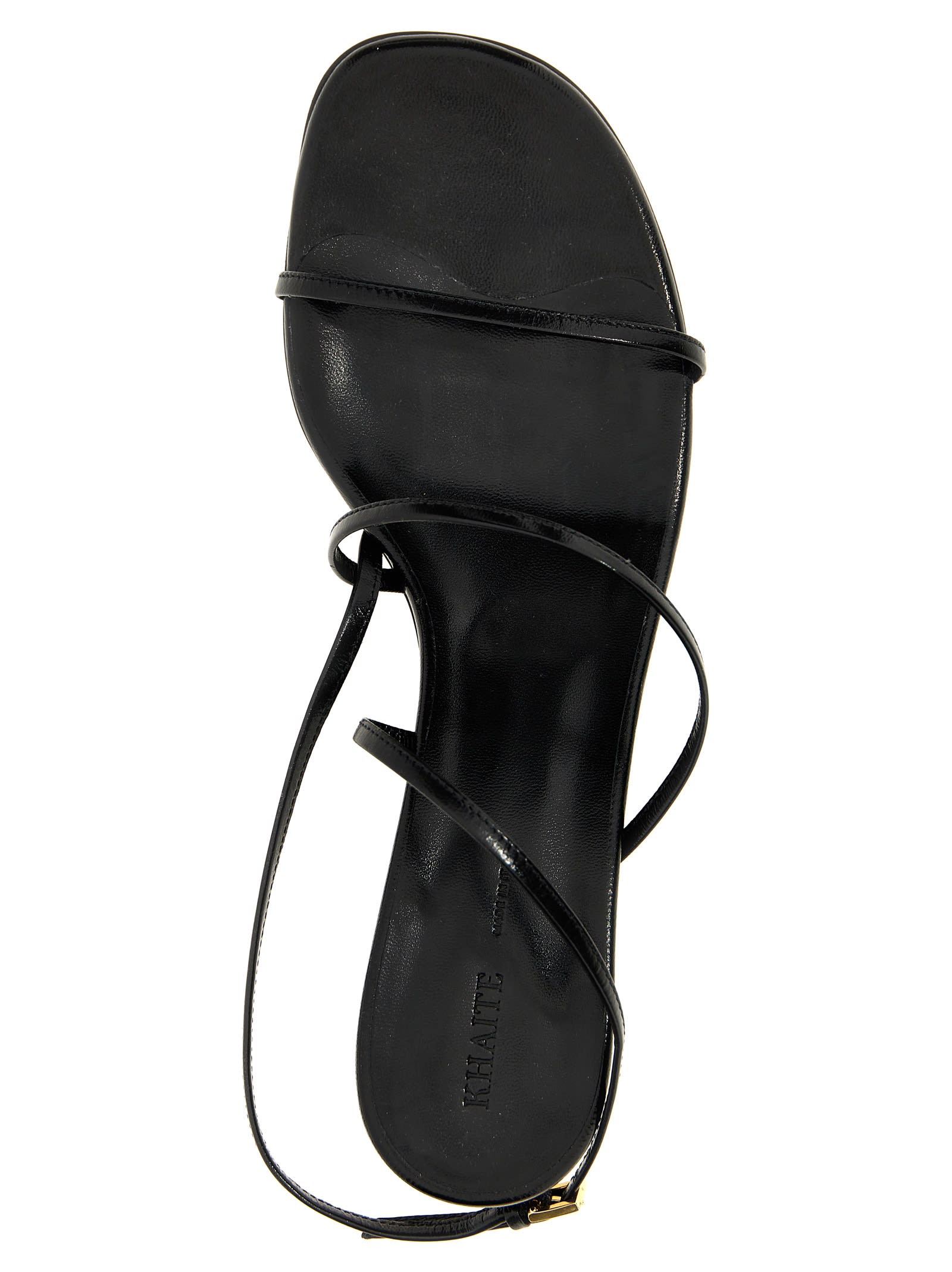 【関税込み】KHAITE LOOP KITTEN' SANDALS Loop Kitten Heel Sandal in Black Leather – KHAITE