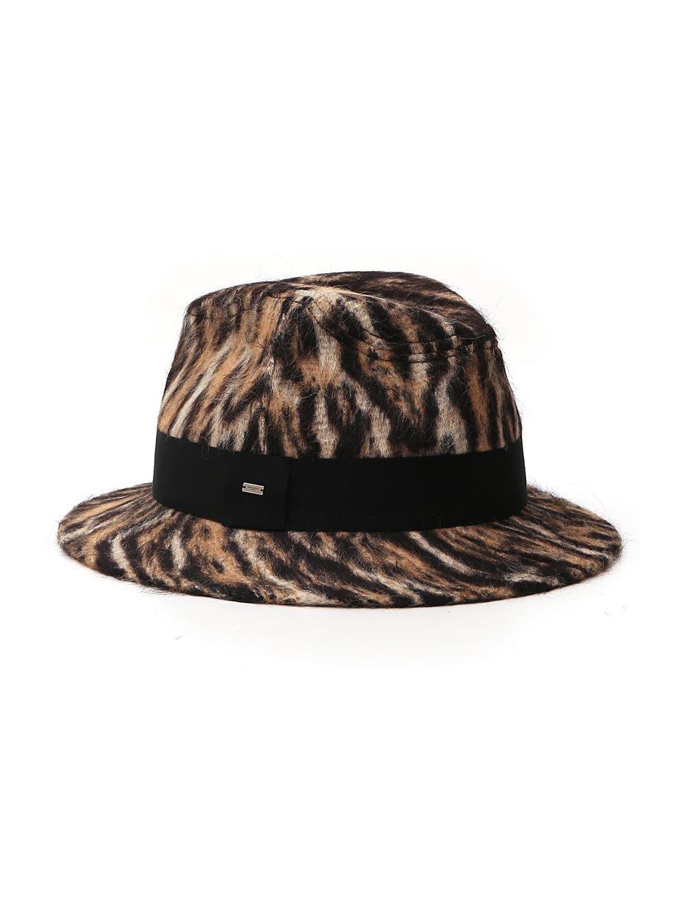 【送料&関税込】Saint Laurent Animal Print Fedora Hat Saint Laurent Animal Print Fedora Hat | italist