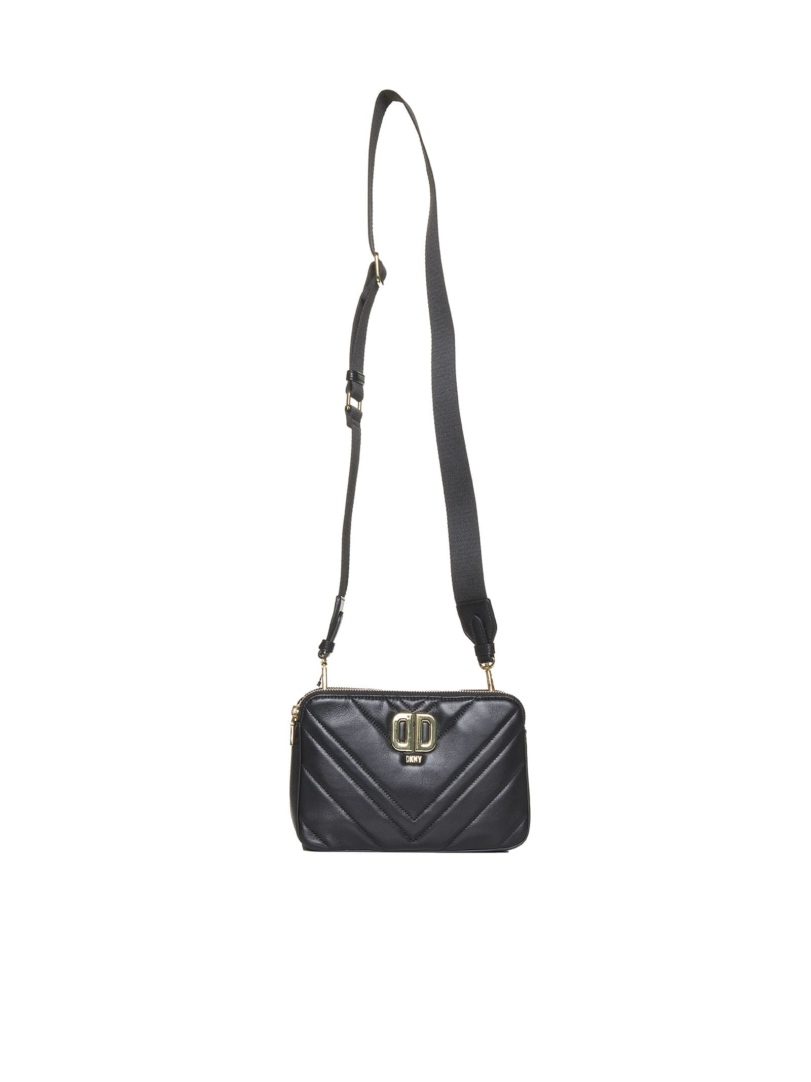 Donna Karan DKNY Lambskin Black Crossbody Bag