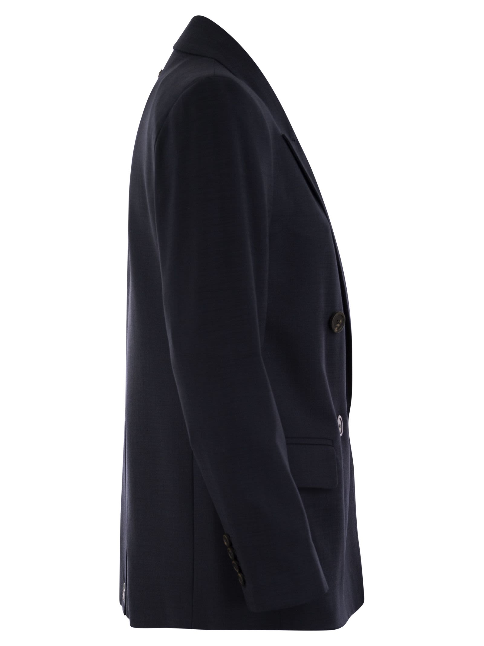 Peserico Viscose Blend Double-breasted Blazer | italist