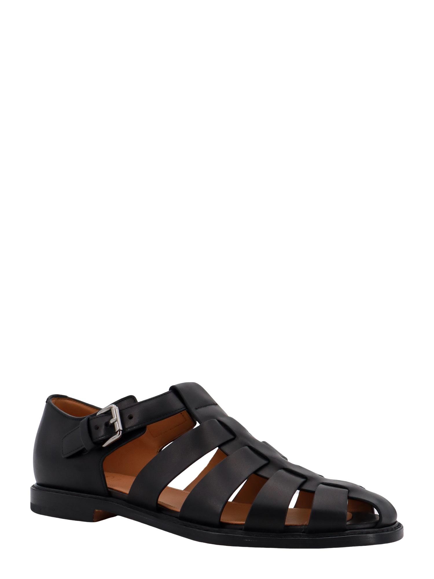 サンダル・ミュール Church's SS25 Church's Sandals (DX0113 9HVF0AHP) White Prestige Calf Leather Sandal | Church's