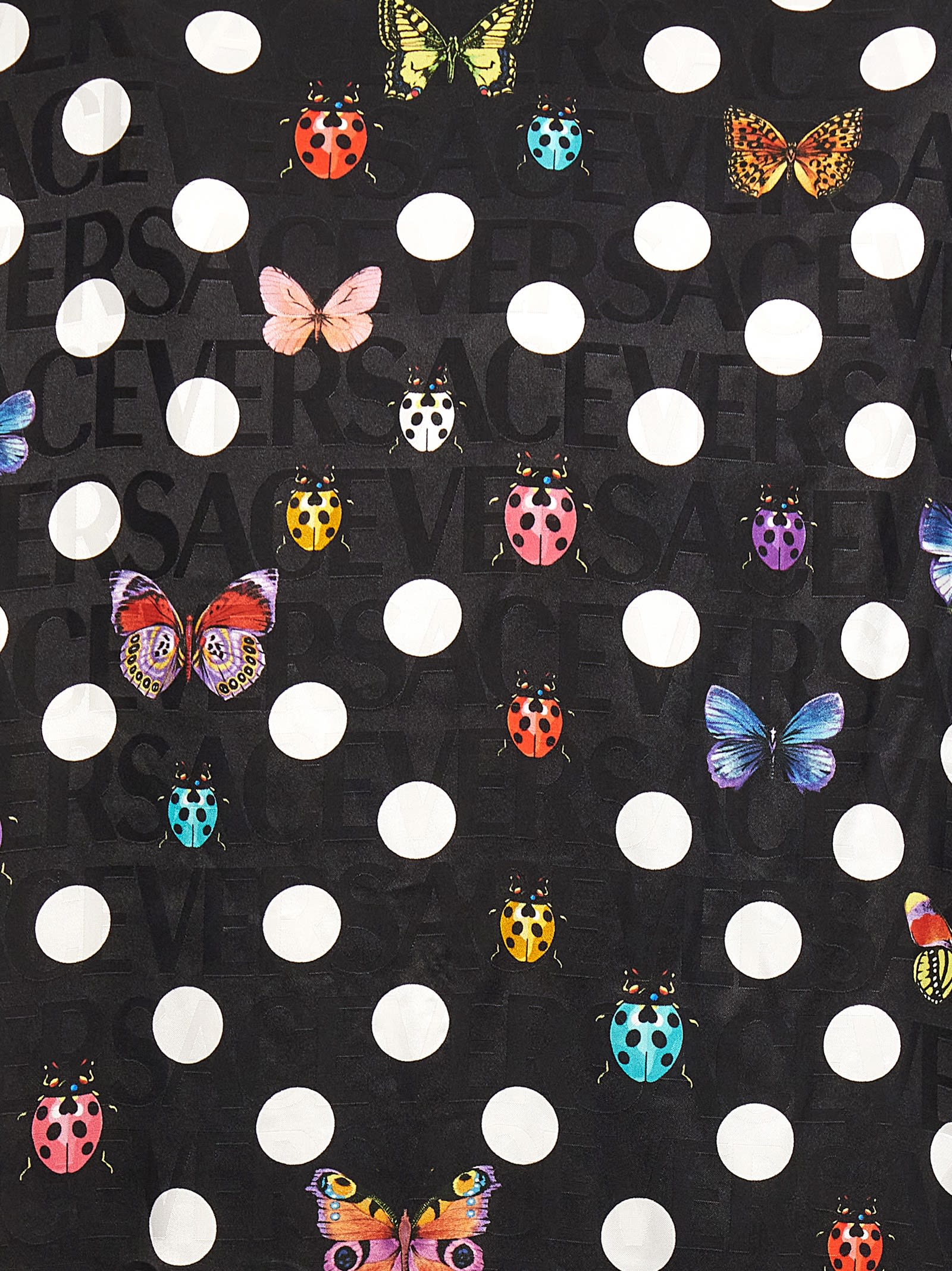 インナー・ルームウェアその他 VERSACE 'Heritage Butterflies & Ladybugs Polka' bathrobe Versace 'heritage Butterflies & Ladybugs Polka' Bathrobe