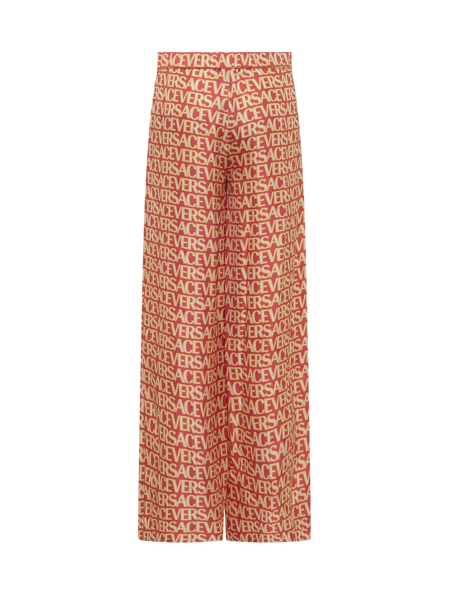 パンツ VERSACE Printed silk wide-leg pant (10112901A08282 5P840) Versace Printed Silk Wide-leg Pant | italist