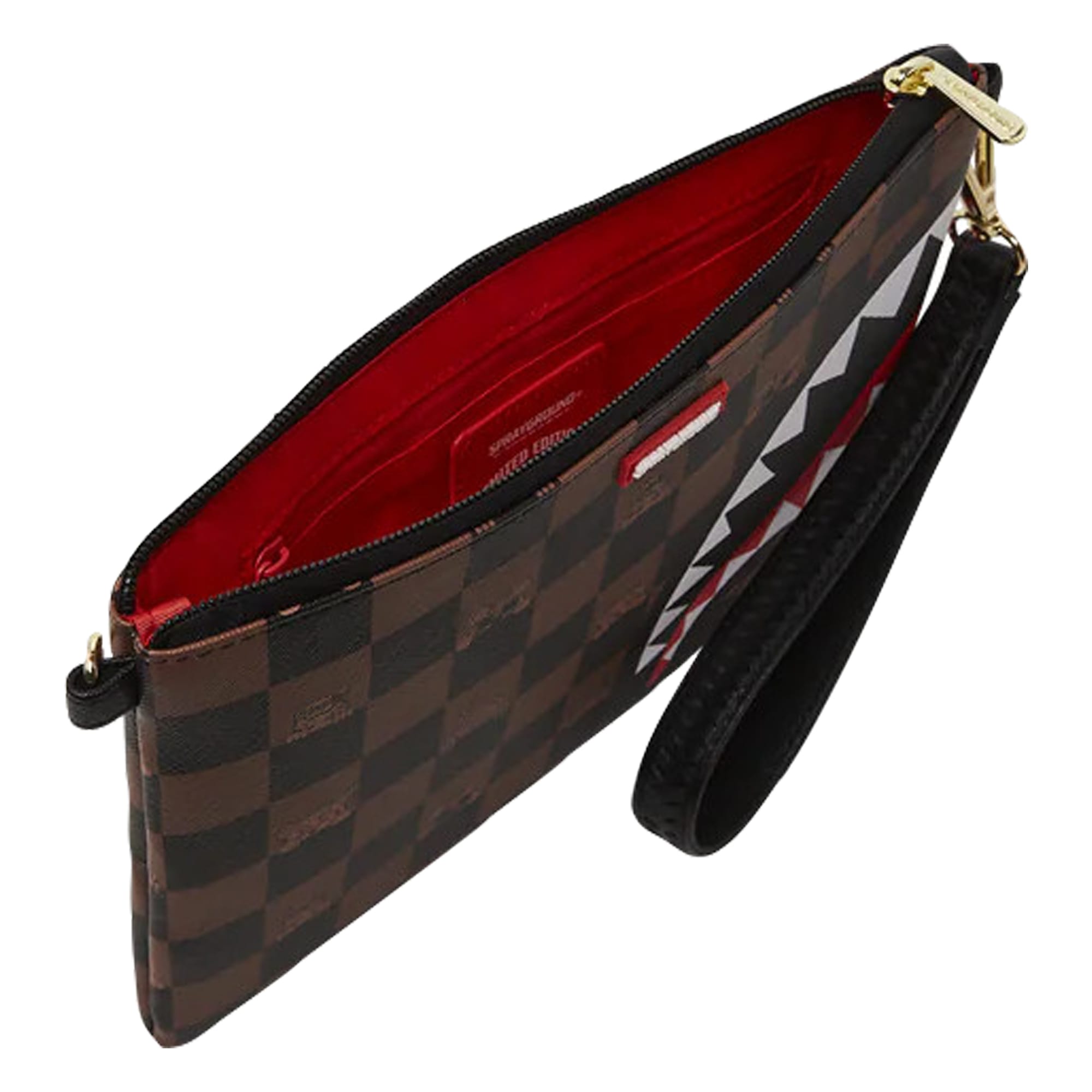 Sprayground Peeking Character Check Pochette | italist