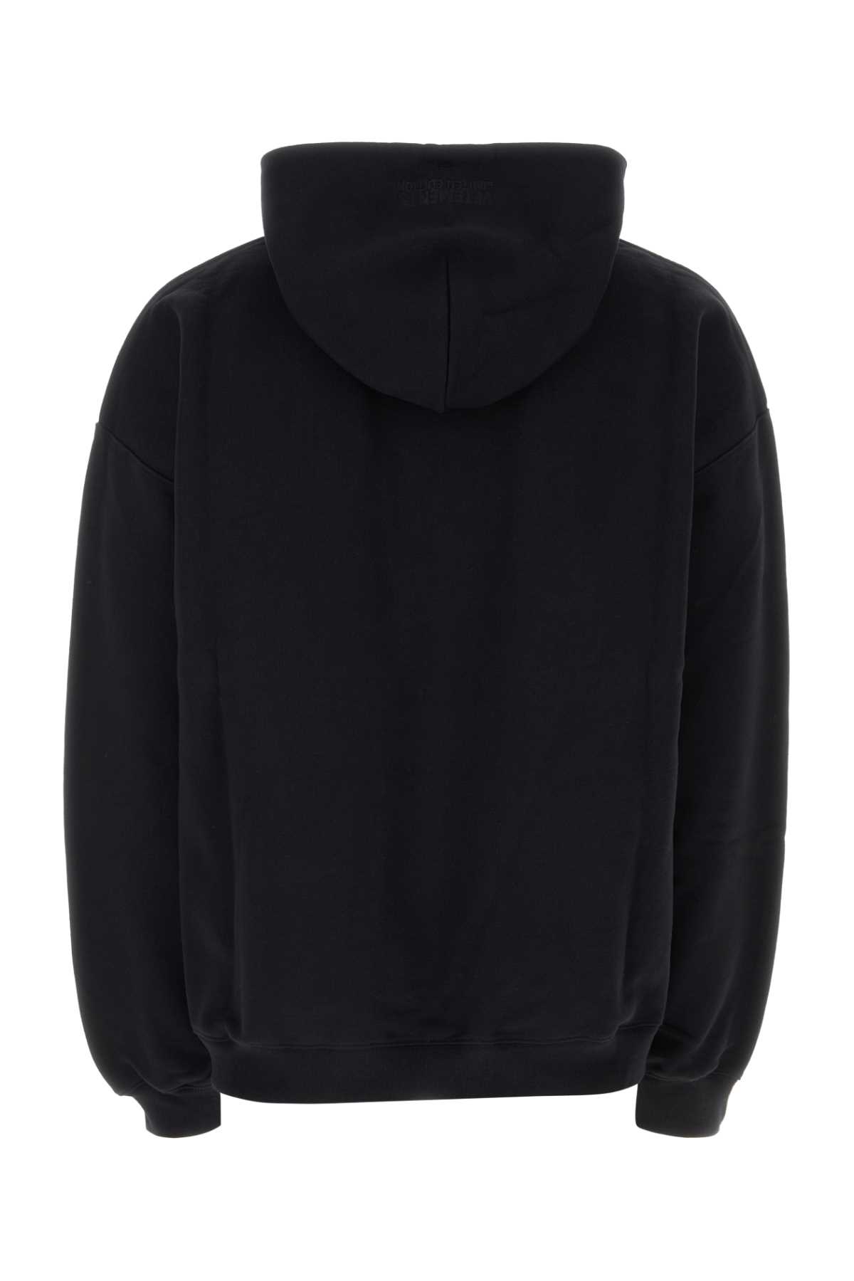 スウェット・トレーナー VETEMENTS BLACK COTTON BLEND OVERSIZE SWEATSHIRT VETEMENTS Black Cotton Blend Oversize Sweatshirt | italist