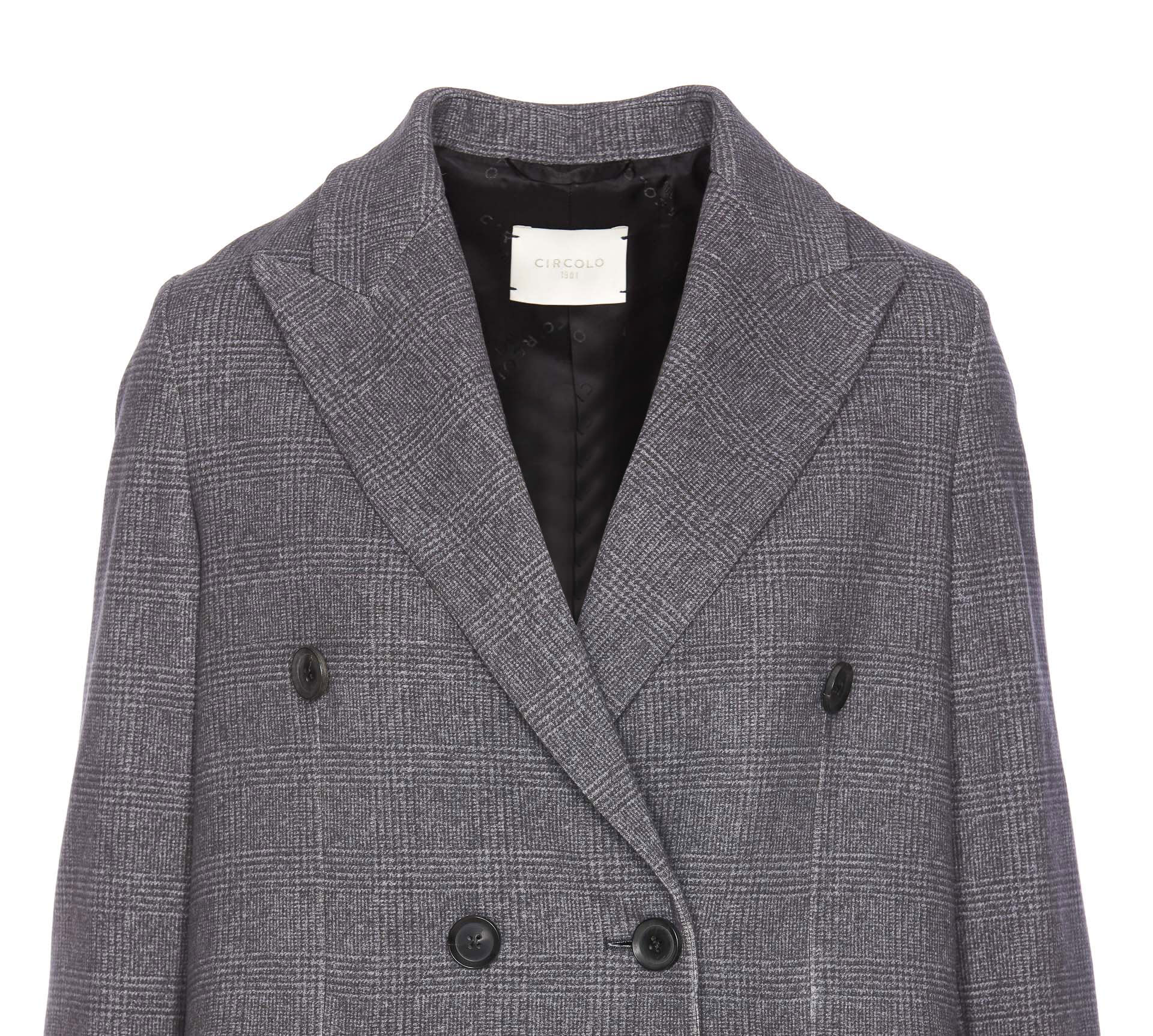 ジャケット CIRCOLO 1901 DOUBLE BREASTED BUTTONS CLOSURE JACKET Circolo 1901 Double Breasted Check Jacket | Jules B