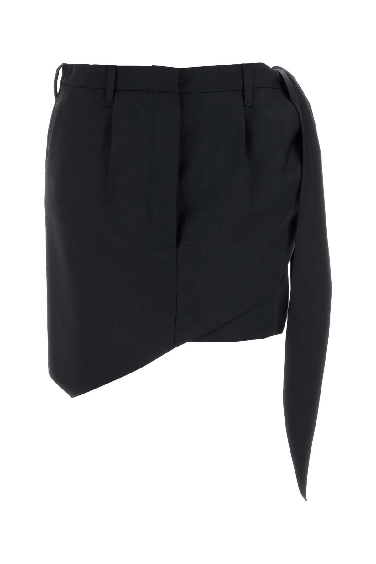 【関税&送料込】Prada Midnight Blue Mohair Blend Mini Skirt Prada Midnight Blue Mohair Blend Mini Skirt | italist