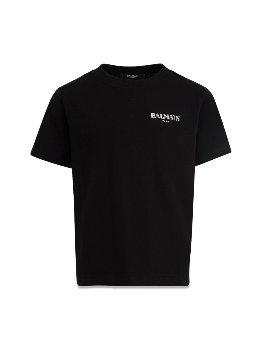 Tシャツ・カットソー BALMAIN SS25 T-SHIRT WITH LOGO (EH1EF000BC91 0FA) T-shirt with Balmain Couture label - Men | BALMAIN