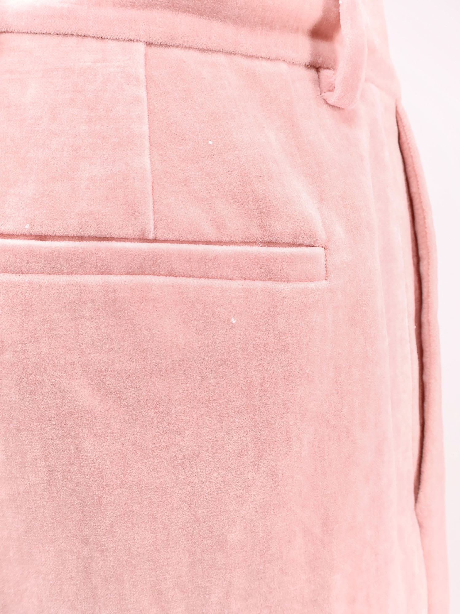 パンツ DRIES VAN NOTEN PINK VELVET PIXY PANT Dries Van Noten Pink Velvet Pixy Palazzo Pant | italist