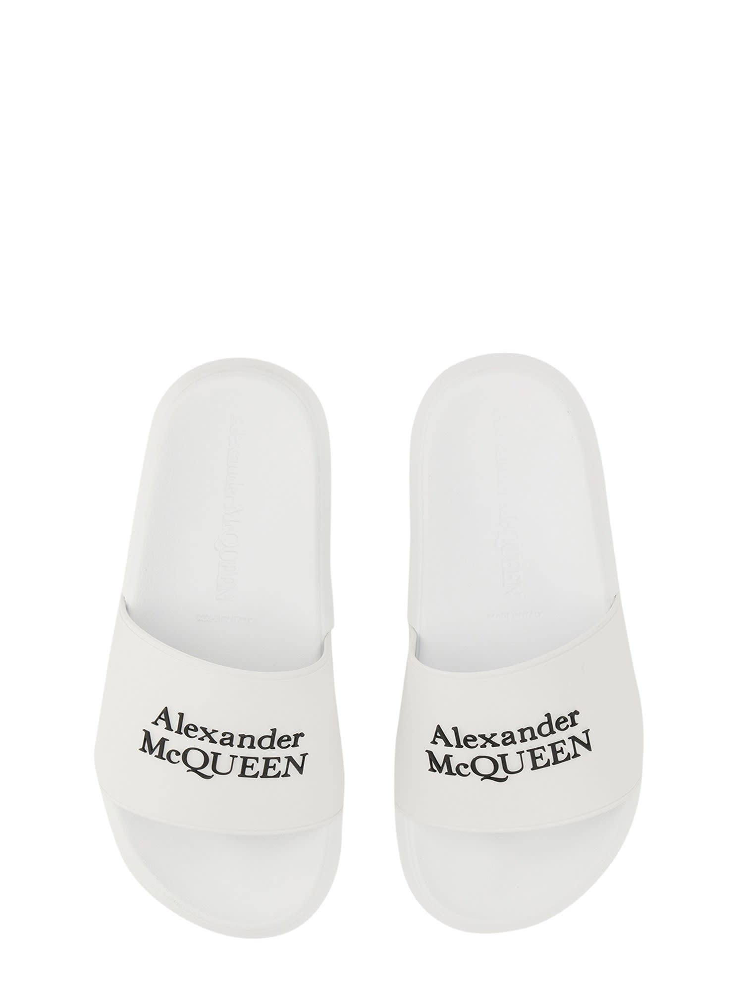 Alexander McQueen Rubber Sandals With Logo | italist, ALWAYS