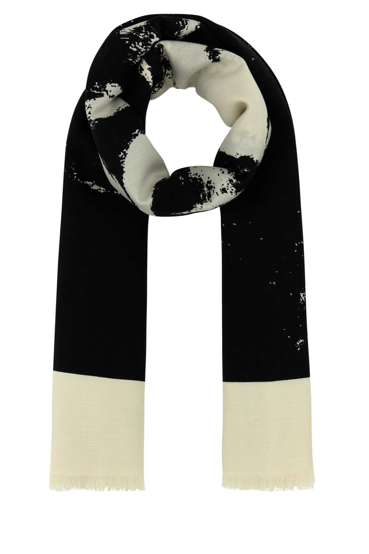 マフラー・ストール Alexander Mcqueen Ivory Silk Blend Scarf Alexander McQueen Ivory Silk Blend Scarf | italist