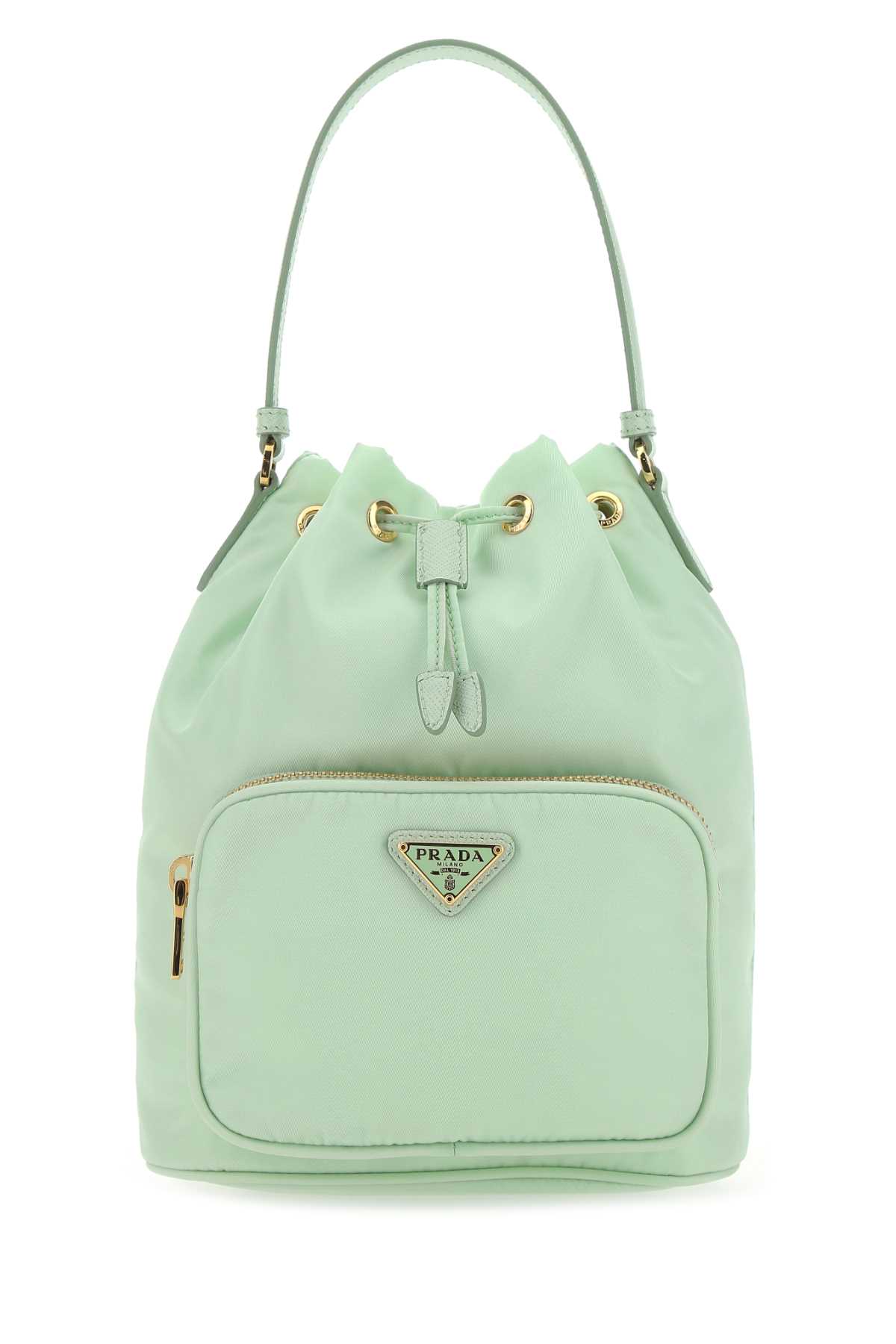【送料&関税込】Prada Pastel Green Re-nylon Bucket Bag c19ad112de523de60bc54abd507e2f