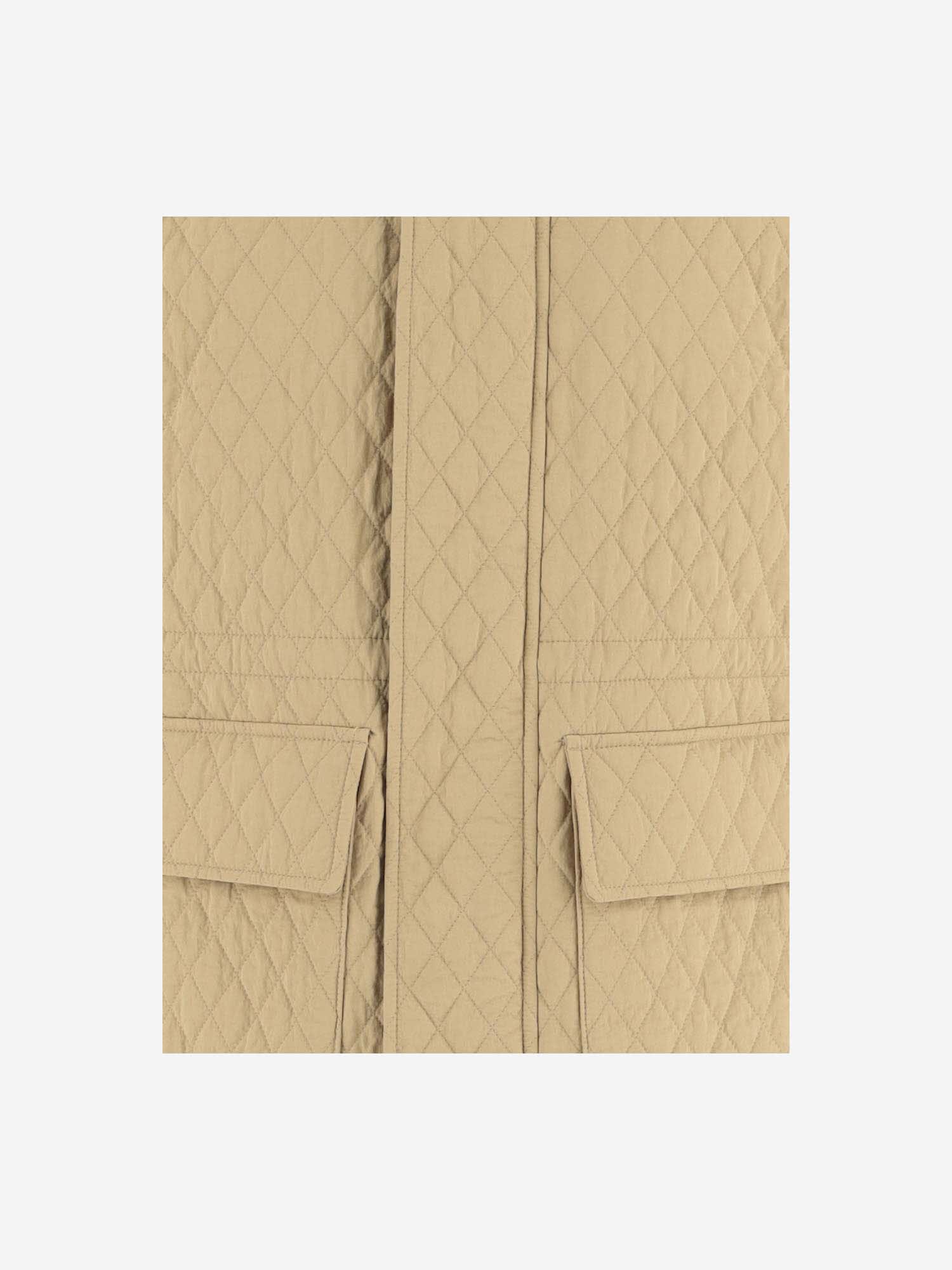 Burberry Beige Nylon Padded Jacket | italist