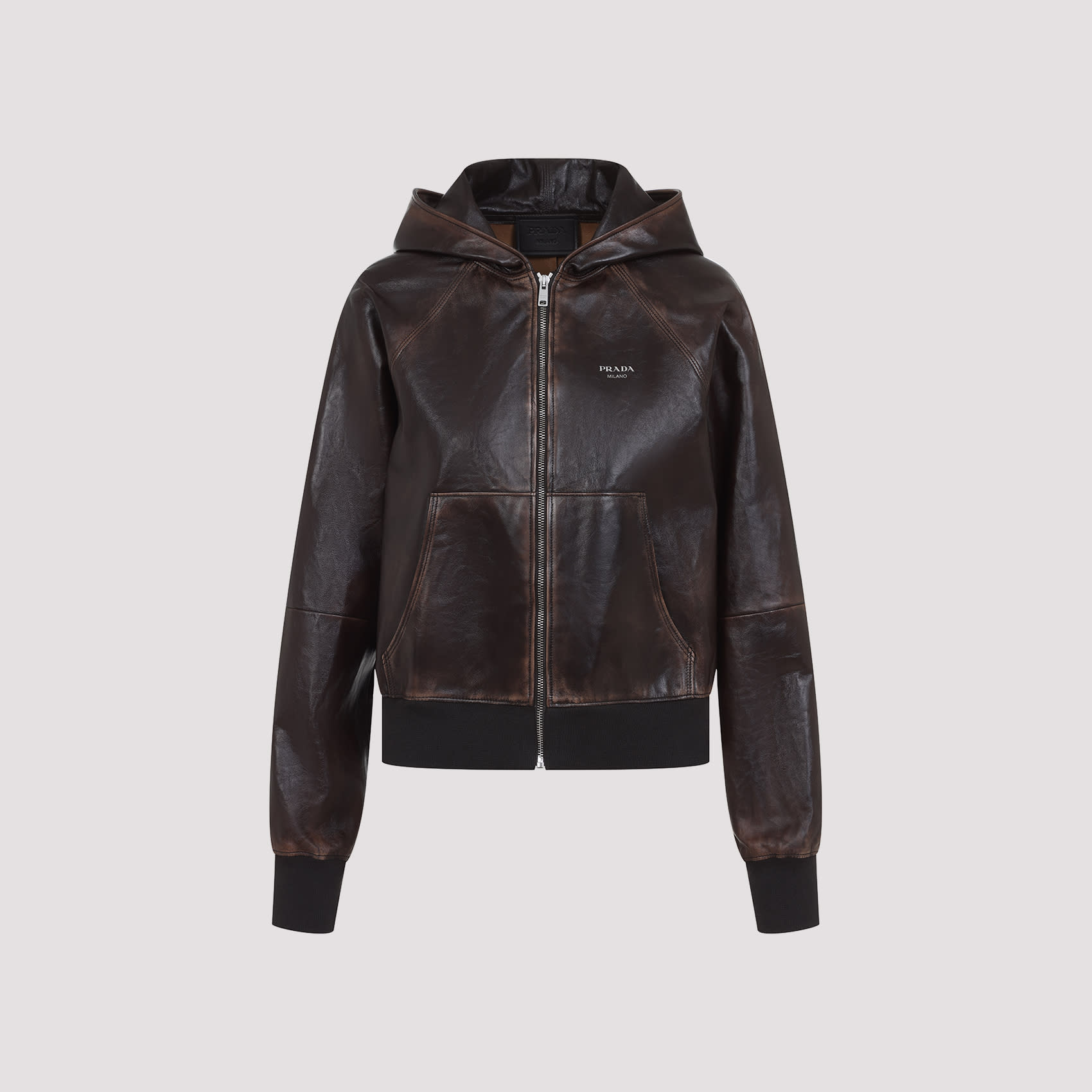 プラダ Prada Lamb Leather Jacket Prada Lamb Leather Jacket | italist